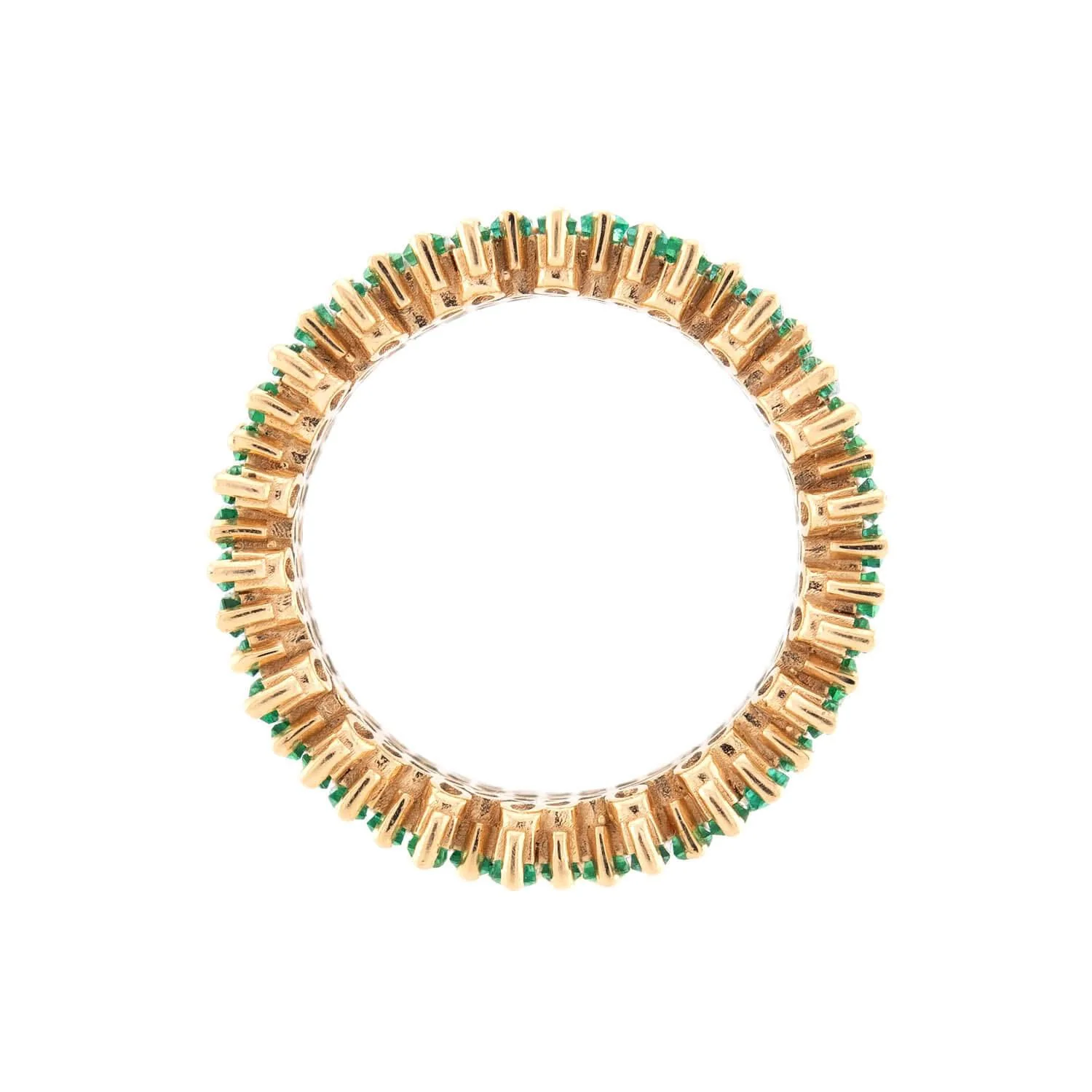 SUZANNE KALAN 18k Emerald Baguette Band - Image 3