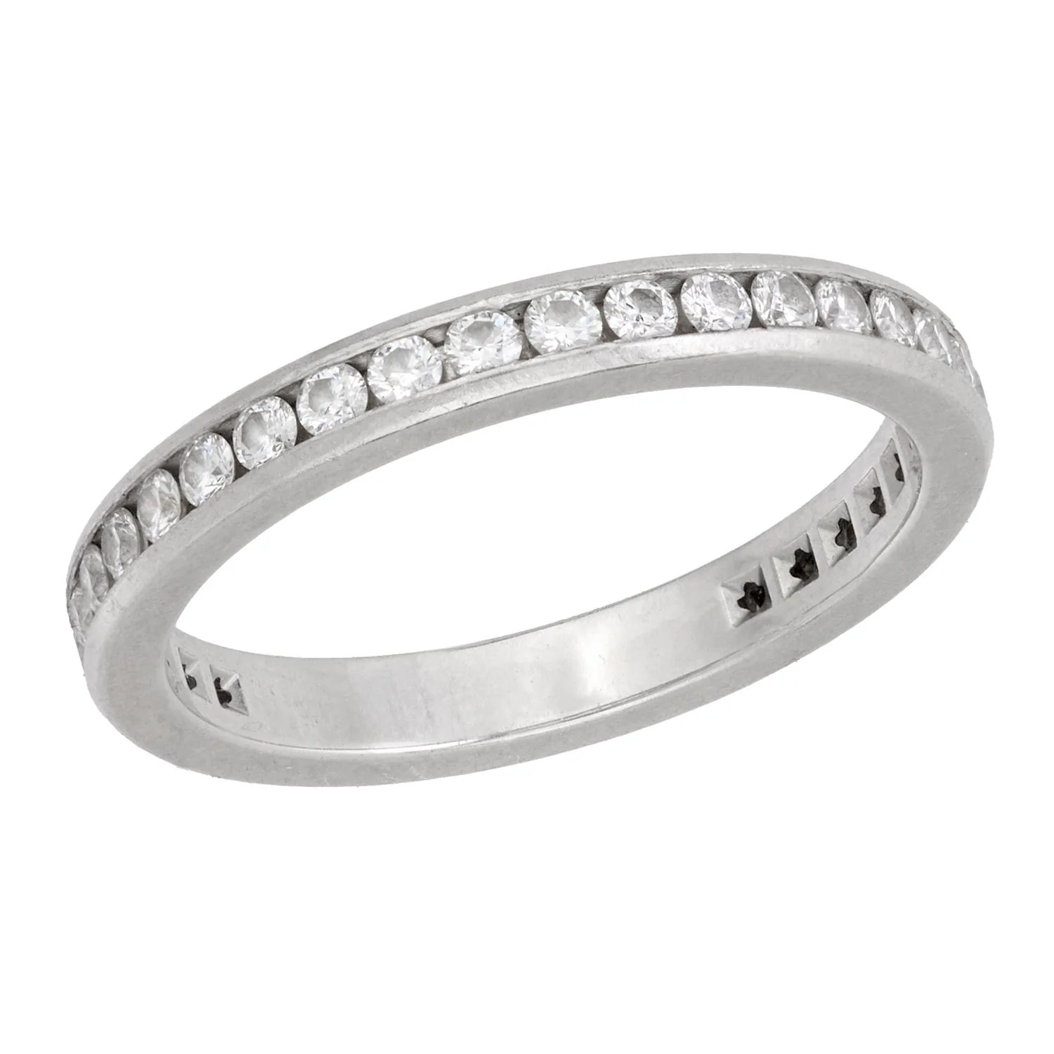 TIFFANY & CO. Estate Platinum Diamond Eternity Band