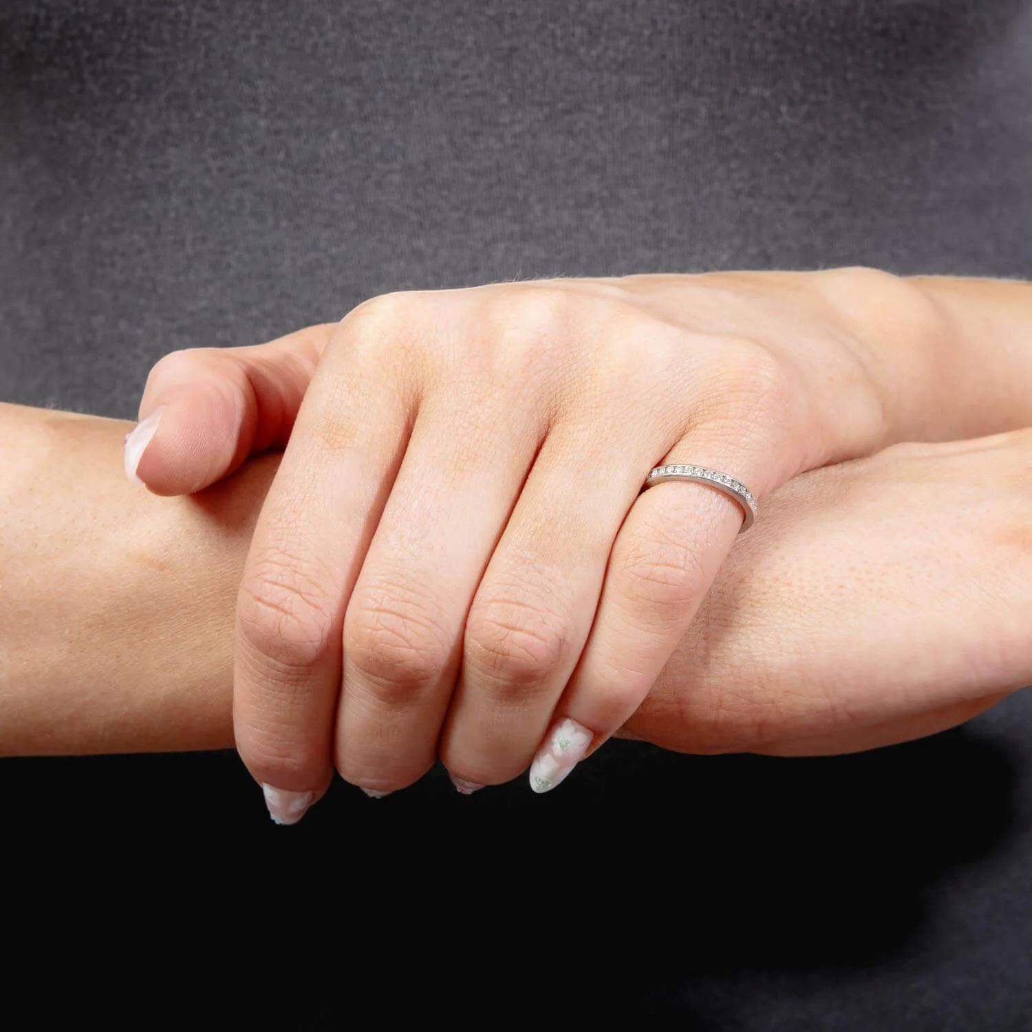 TIFFANY & CO. Estate Platinum Diamond Eternity Band - Image 4