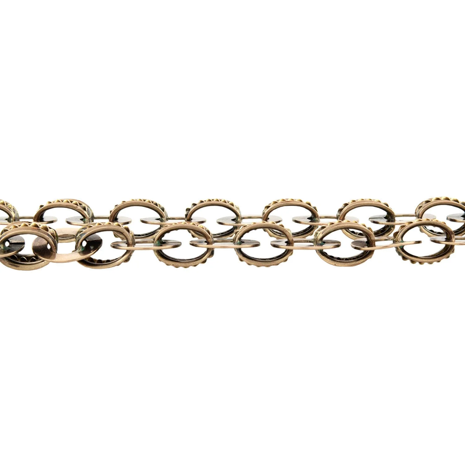 Victorian 14K Gold Book Chain Collar Necklace 20" - Image 2