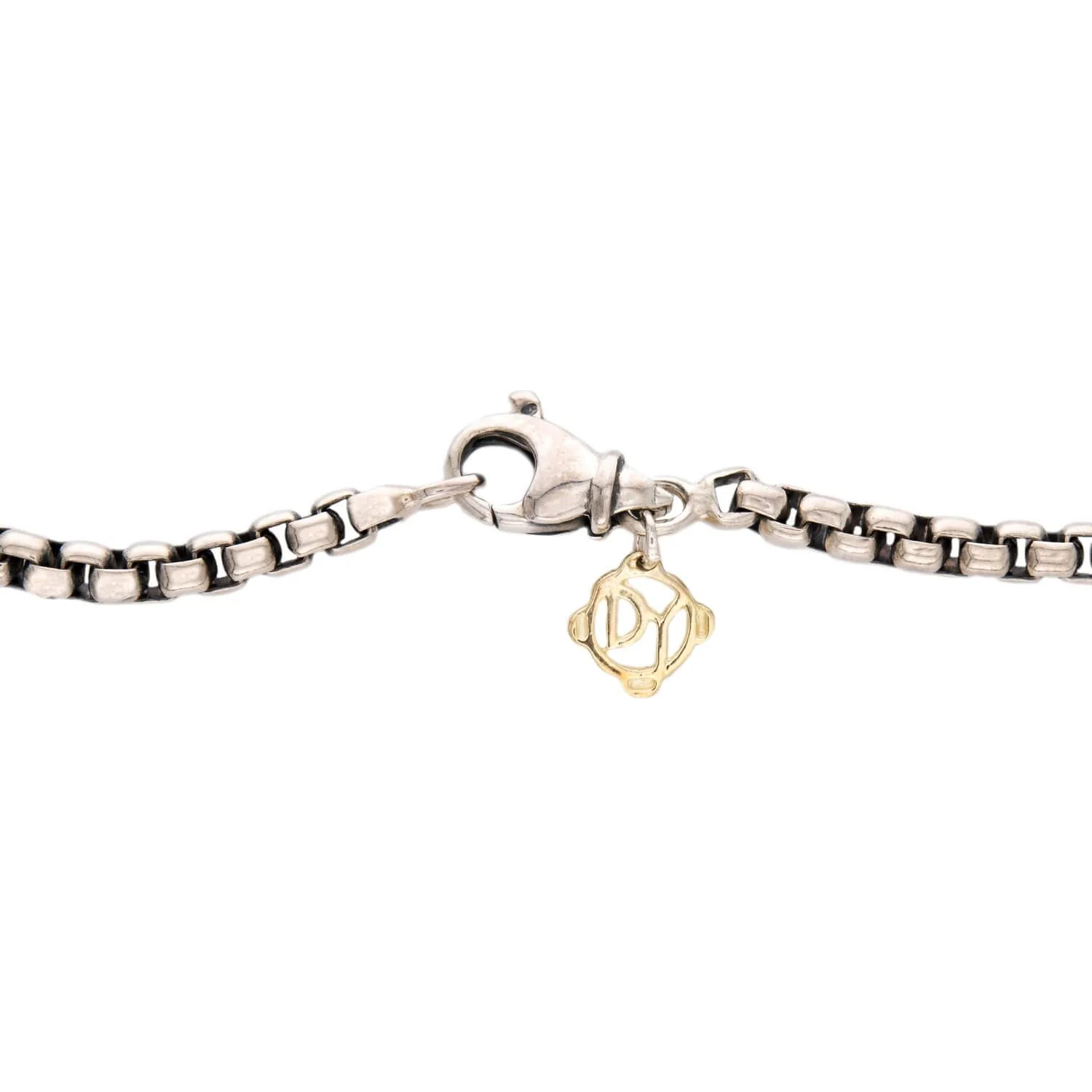 DAVID YURMAN Estate 14k/Sterling Silver Peridot Pendant Necklace - Image 5