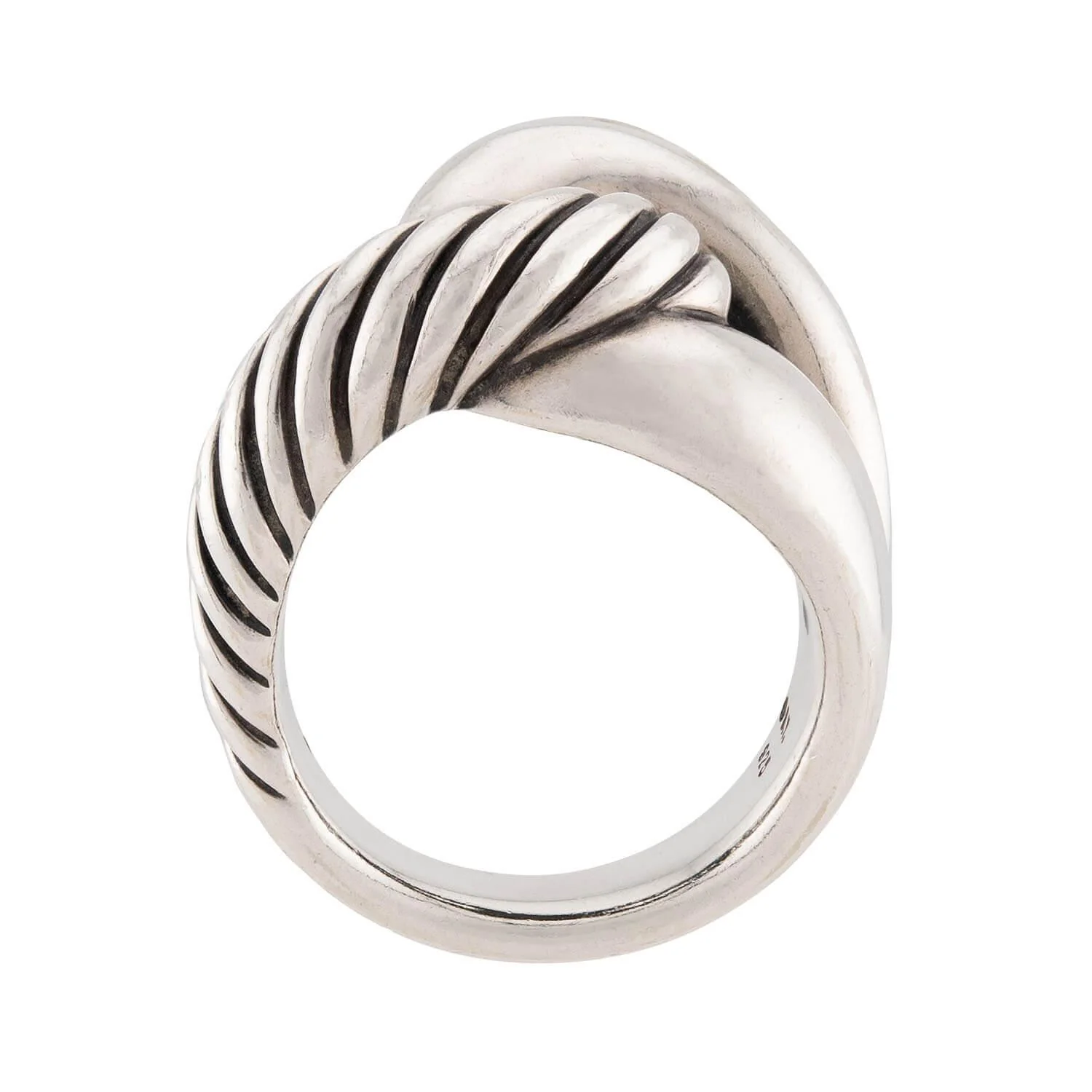 DAVID YURMAN Estate Sterling Silver Knot Ring - Image 4