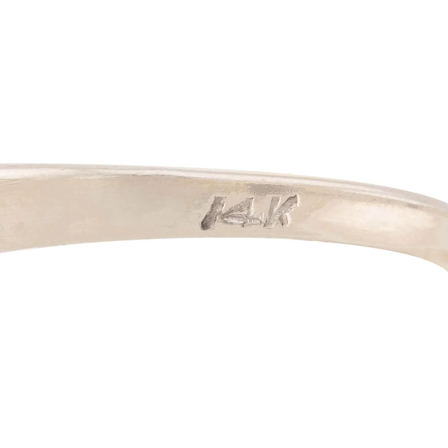Edwardian 14k Diamond Acorn Motif Ring - Image 6