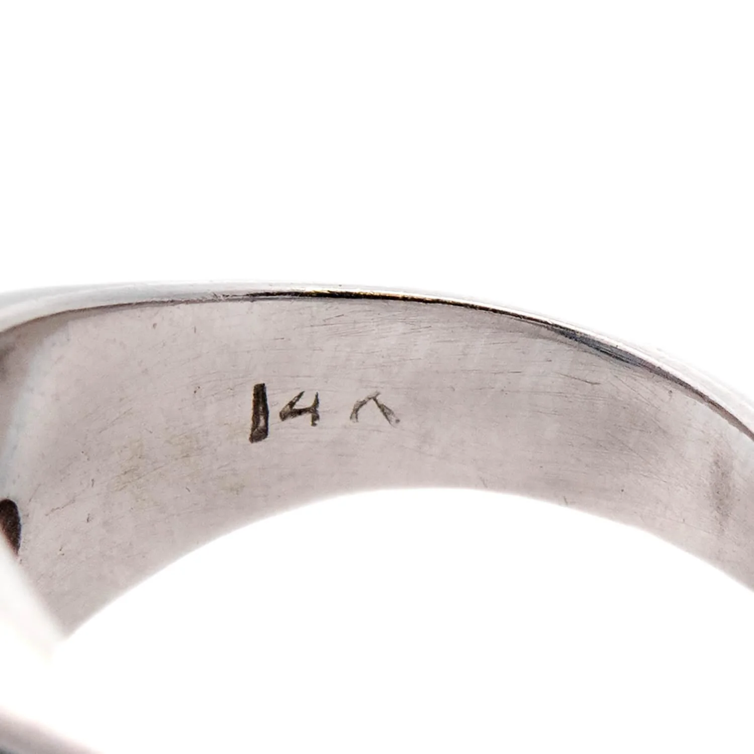 Edwardian 14k GIA Ceylon No Heat Sapphire and Diamond Flush Mount Ring 17.00ct - Image 7