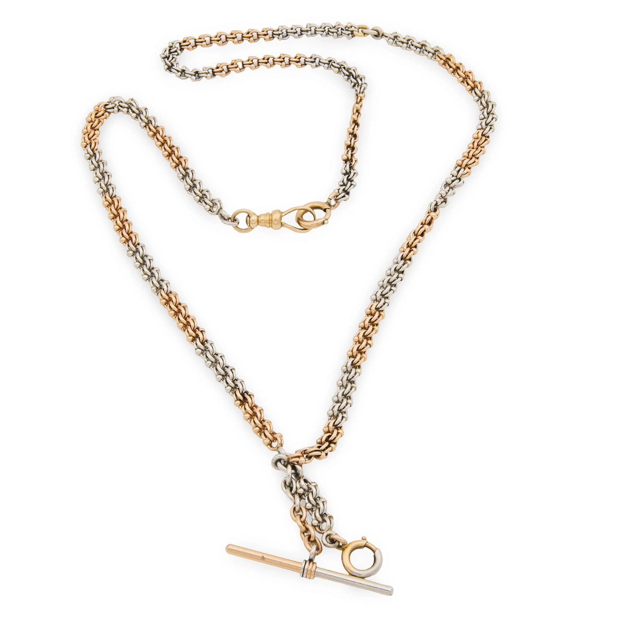 Edwardian 14k & Platinum Chain Necklace - Image 2