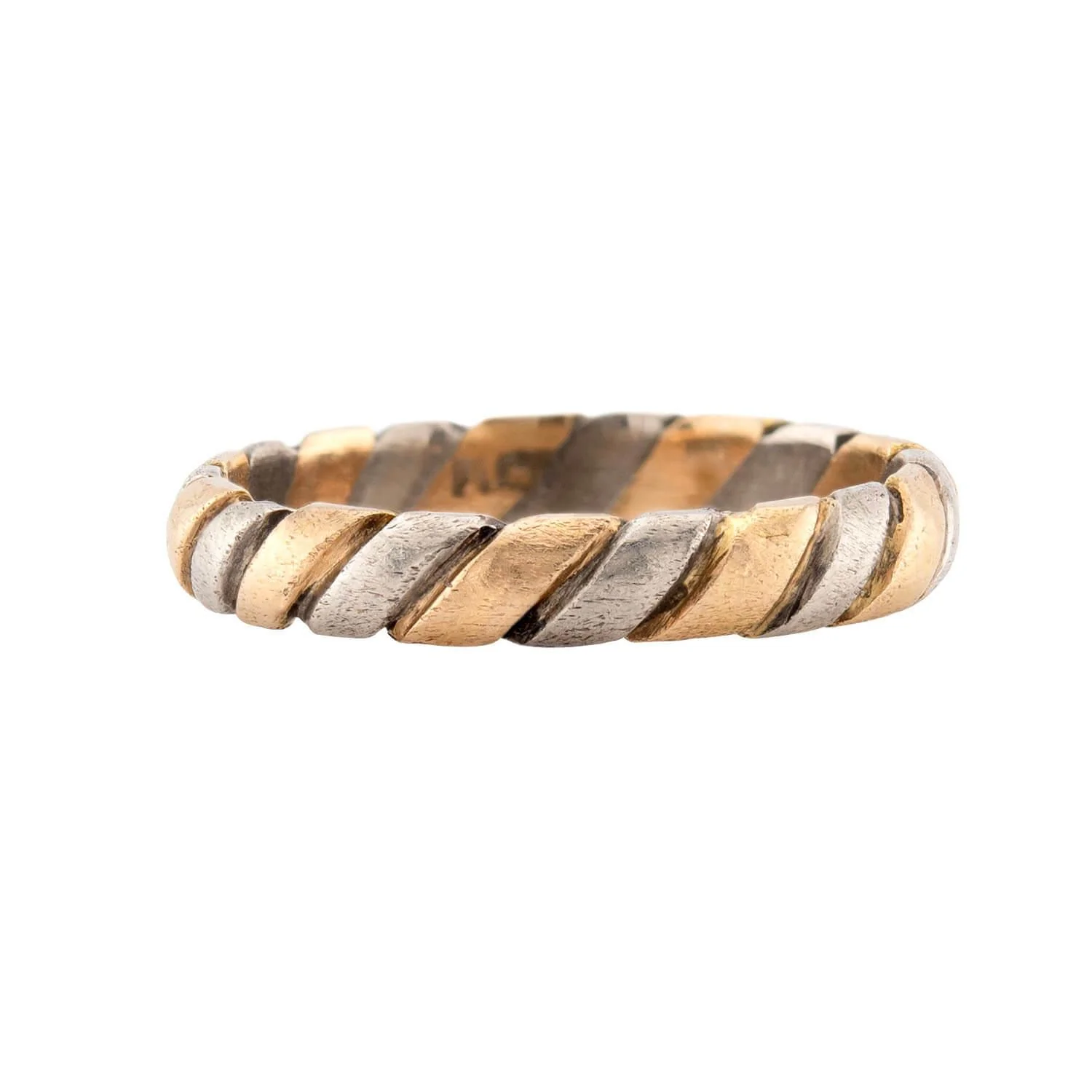 Edwardian 18k Mixed Metal Braided Band - Image 2