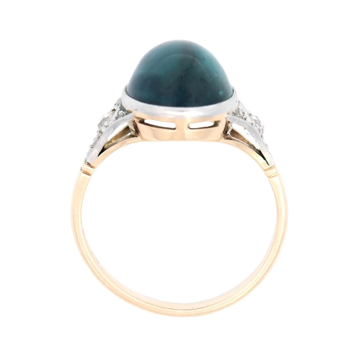 Edwardian 18k/Platinum Australian Sapphire/Diamond Engagement Ring 3.50ct - Image 4