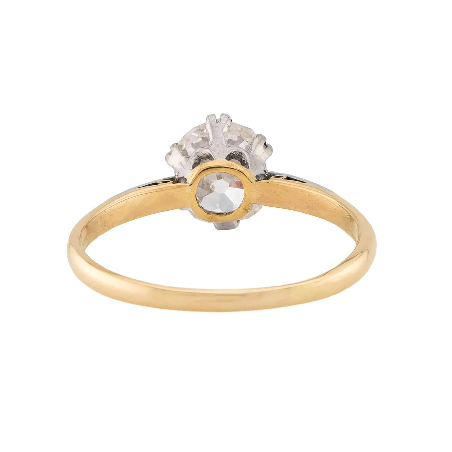 Edwardian 18k/Platinum Diamond Engagement Ring 1.30ct - Image 5