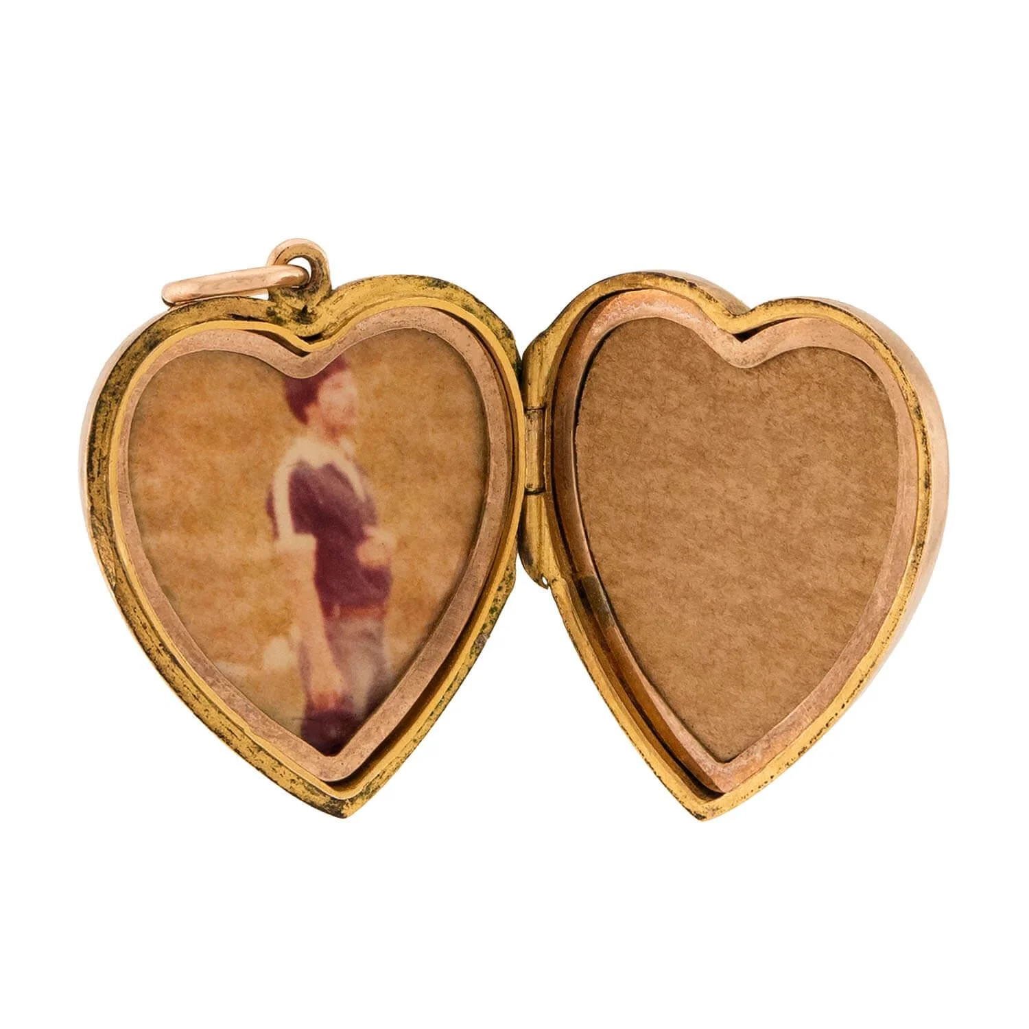 Edwardian English 9k Heart Locket Pendant - Image 2