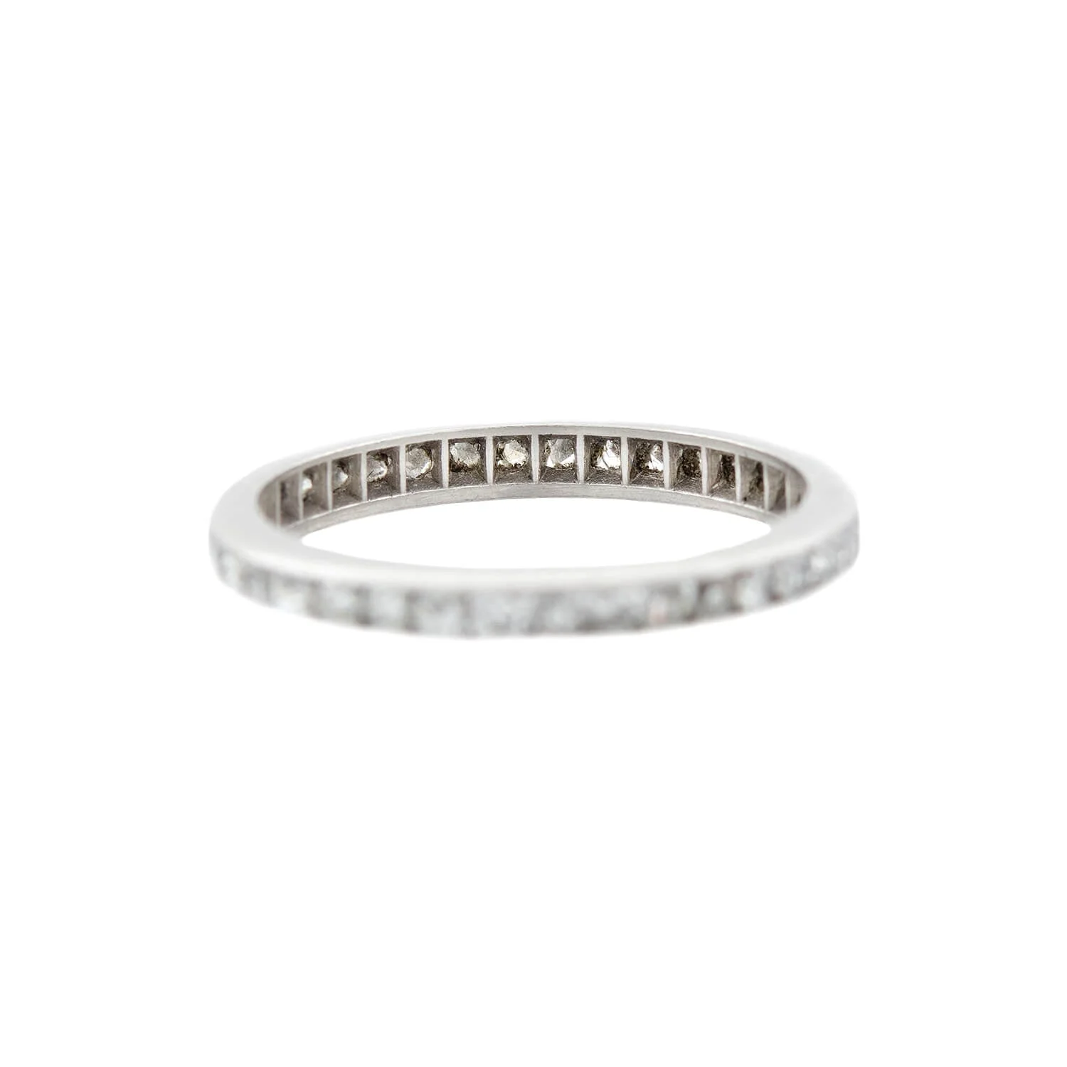 Edwardian Platinum Diamond Eternity Band 0.70ctw - Image 4