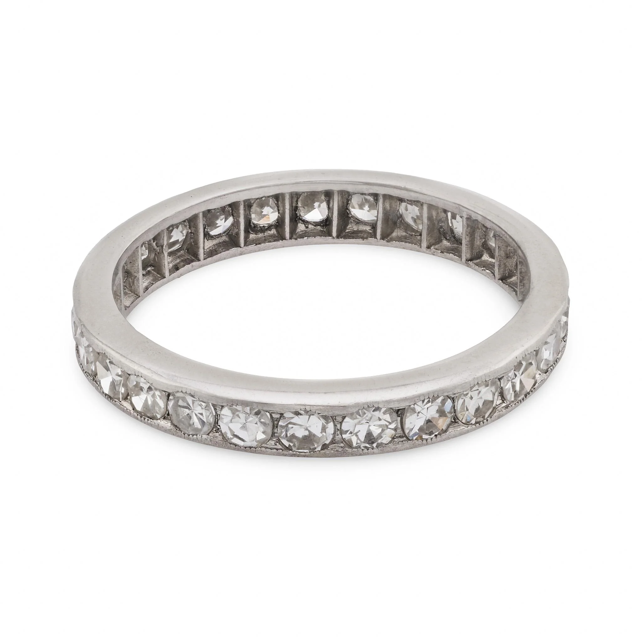 Edwardian Platinum Diamond Eternity Band - Image 4