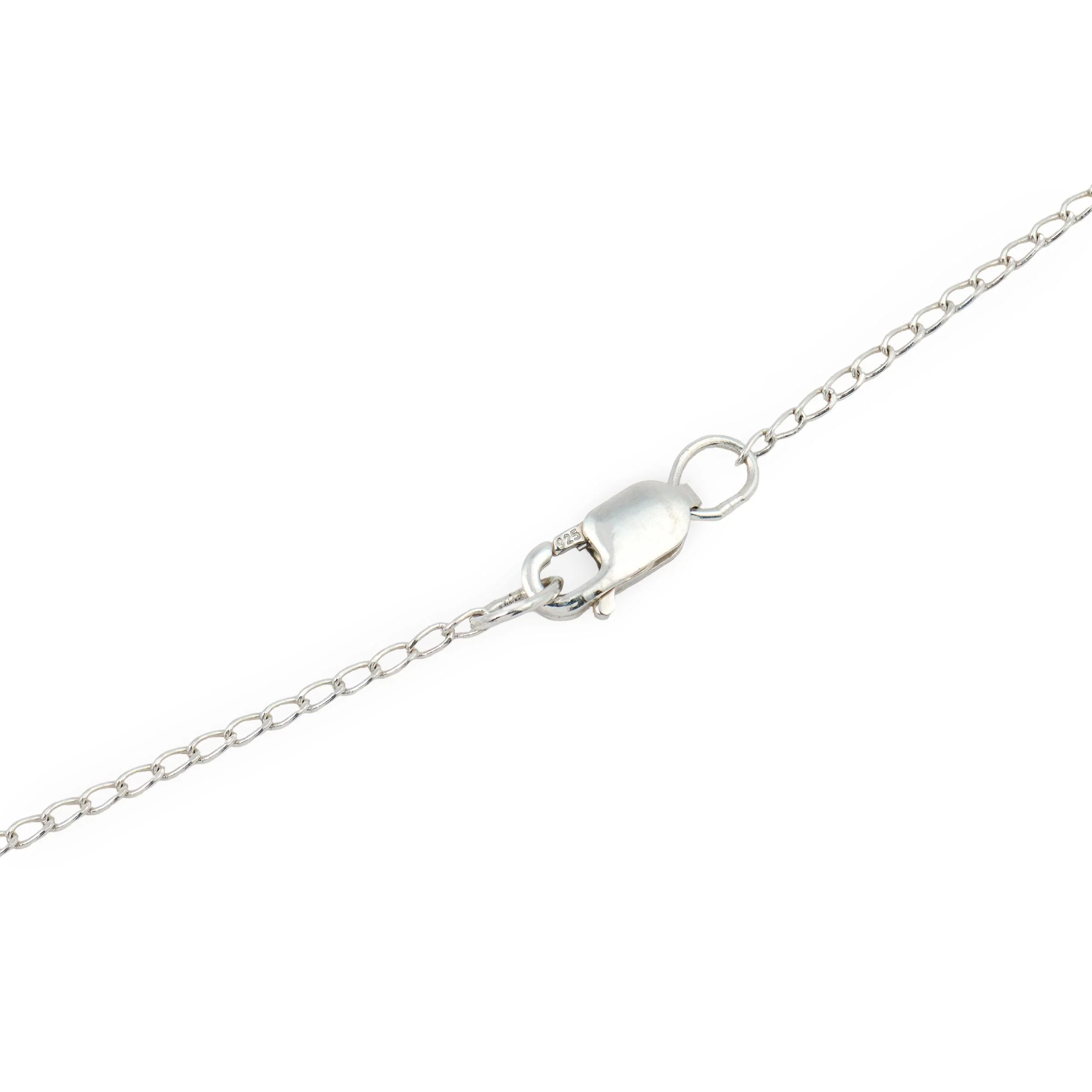 Edwardian Sterling Silver Mississippi River Pearl Lavalier Necklace - Image 5