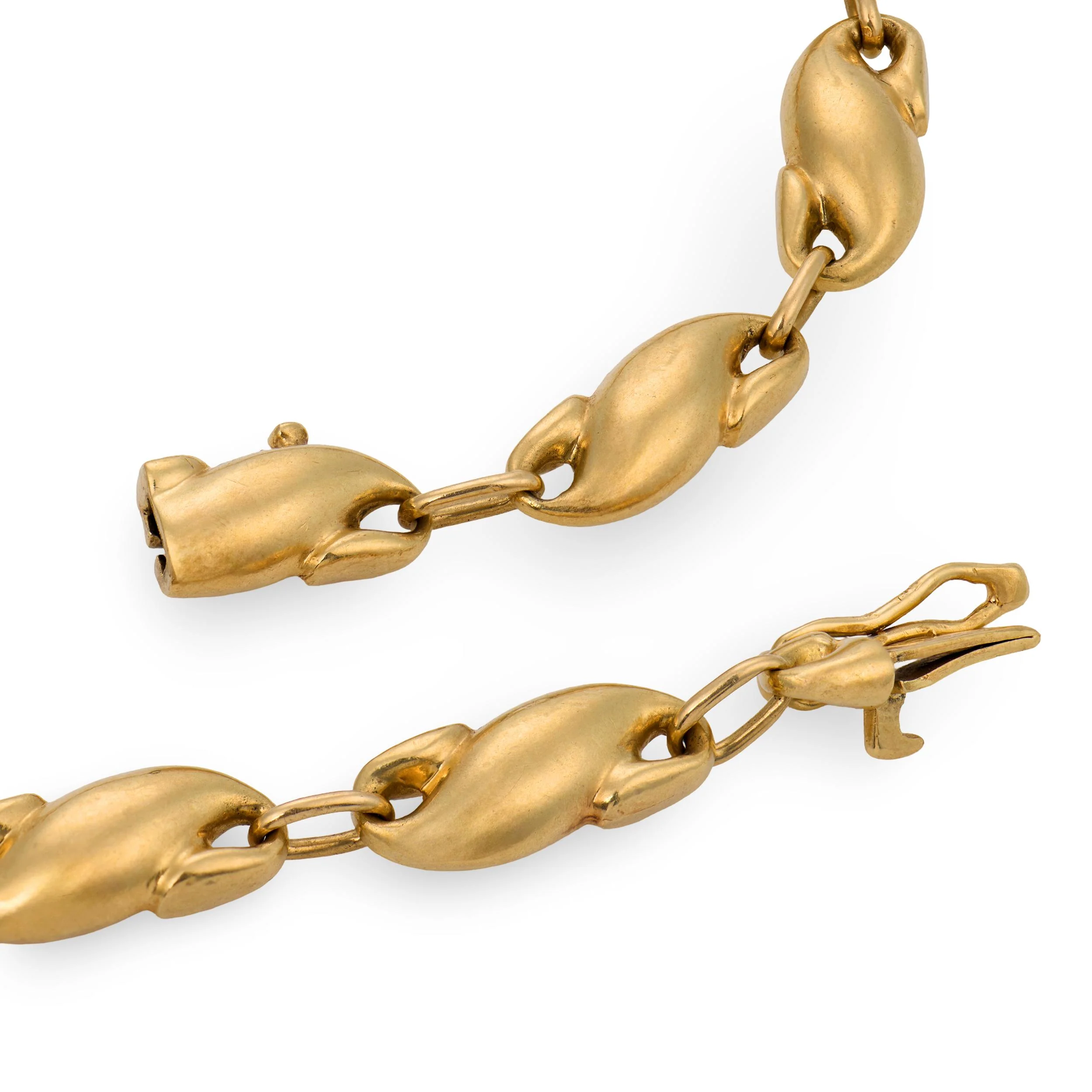ELSA PERETTI for TIFFANY & CO. Estate Spanish 18k "Seahorse" Link Bracelet - Image 5