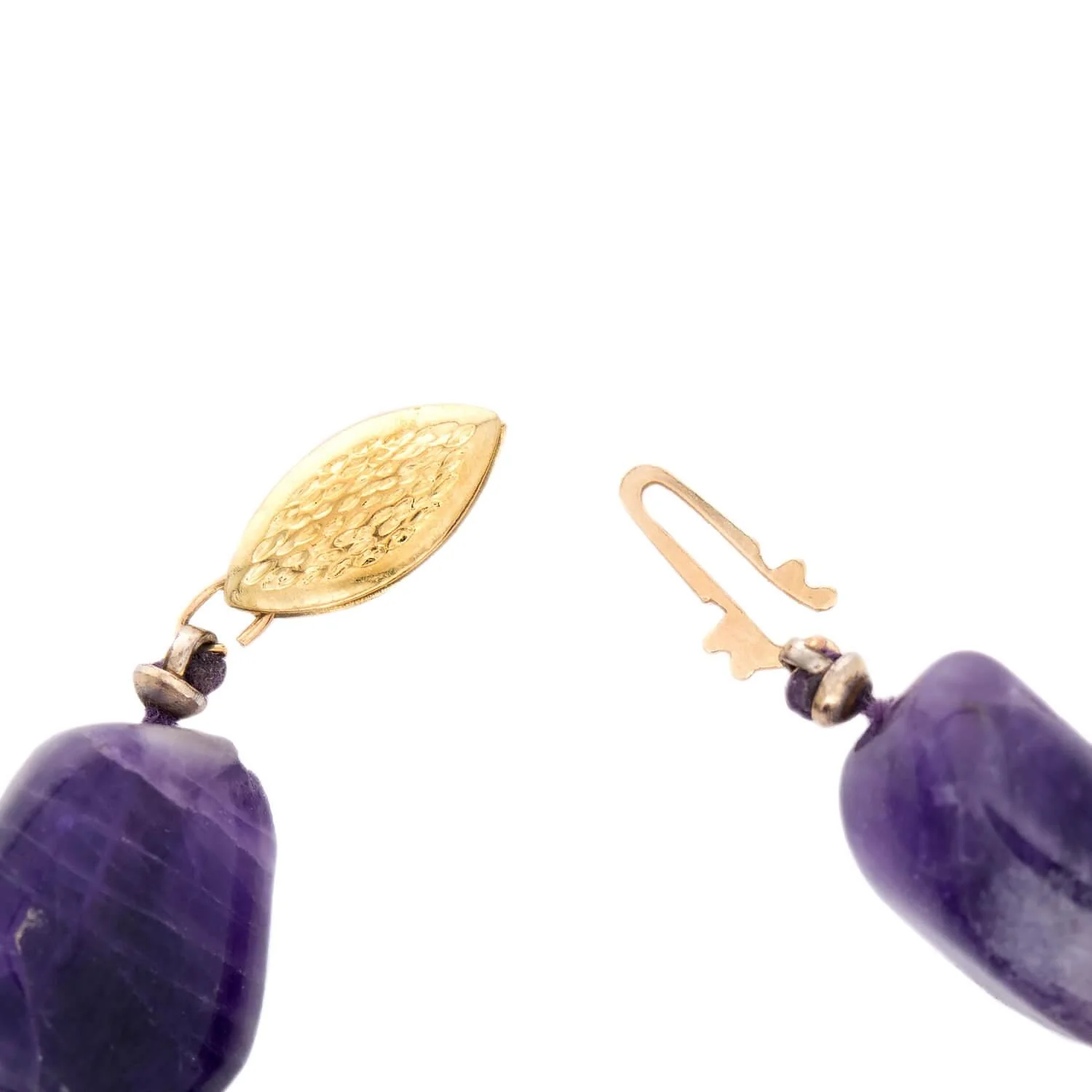 Estate 14k Amethyst Bead Necklace - Image 6