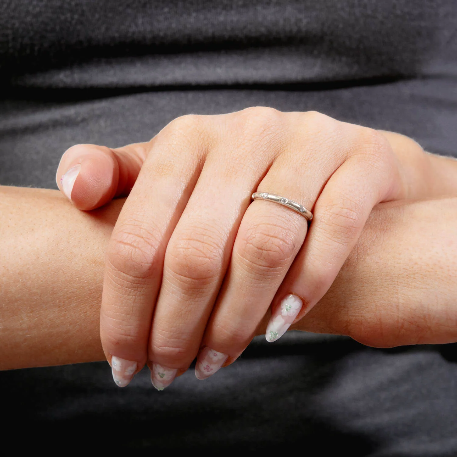Estate 14k Diamond Band - Image 4
