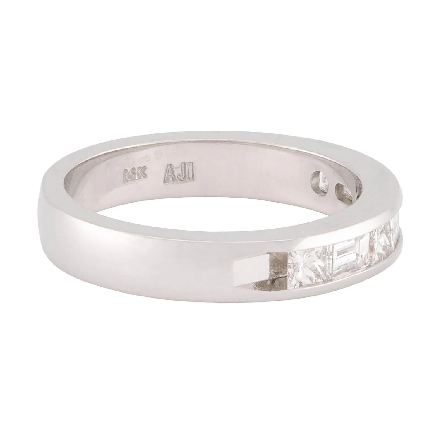 Estate 14k Diamond Half Eternity Ring - Image 3