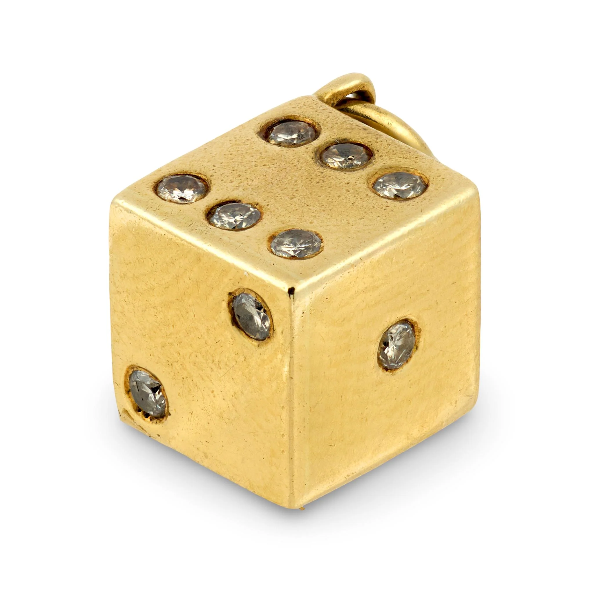 Estate 14k Die Pendant/Charm - Image 3
