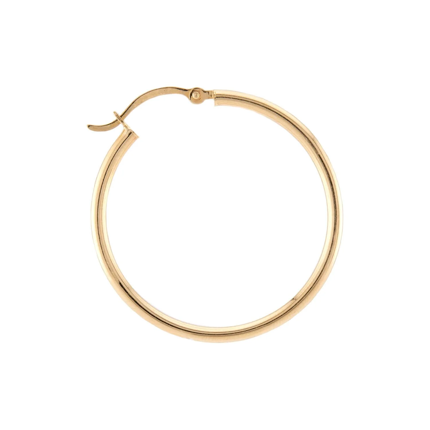 Estate 14k Gold Hoop Earrings - Image 2