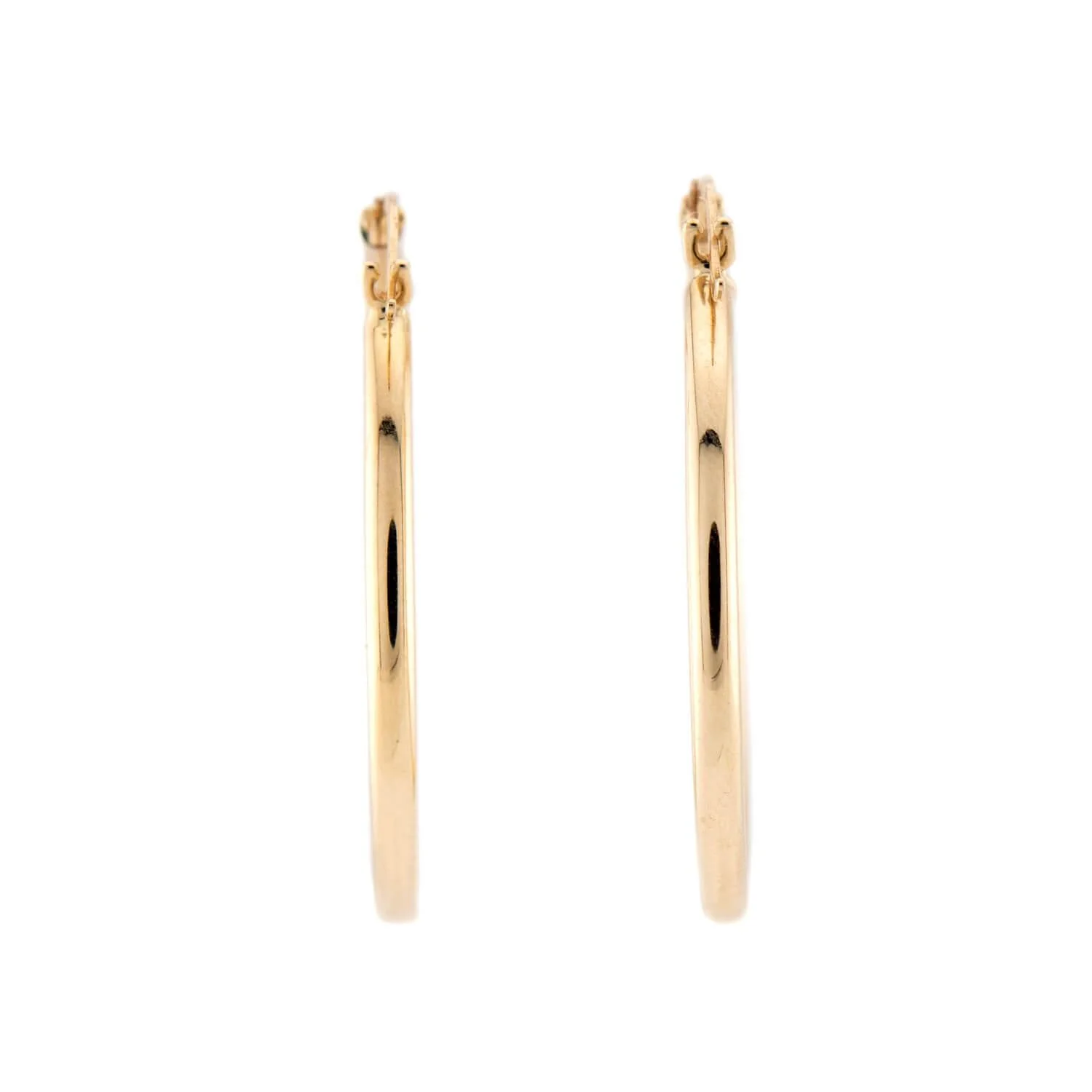Estate 14k Gold Hoop Earrings - Image 3