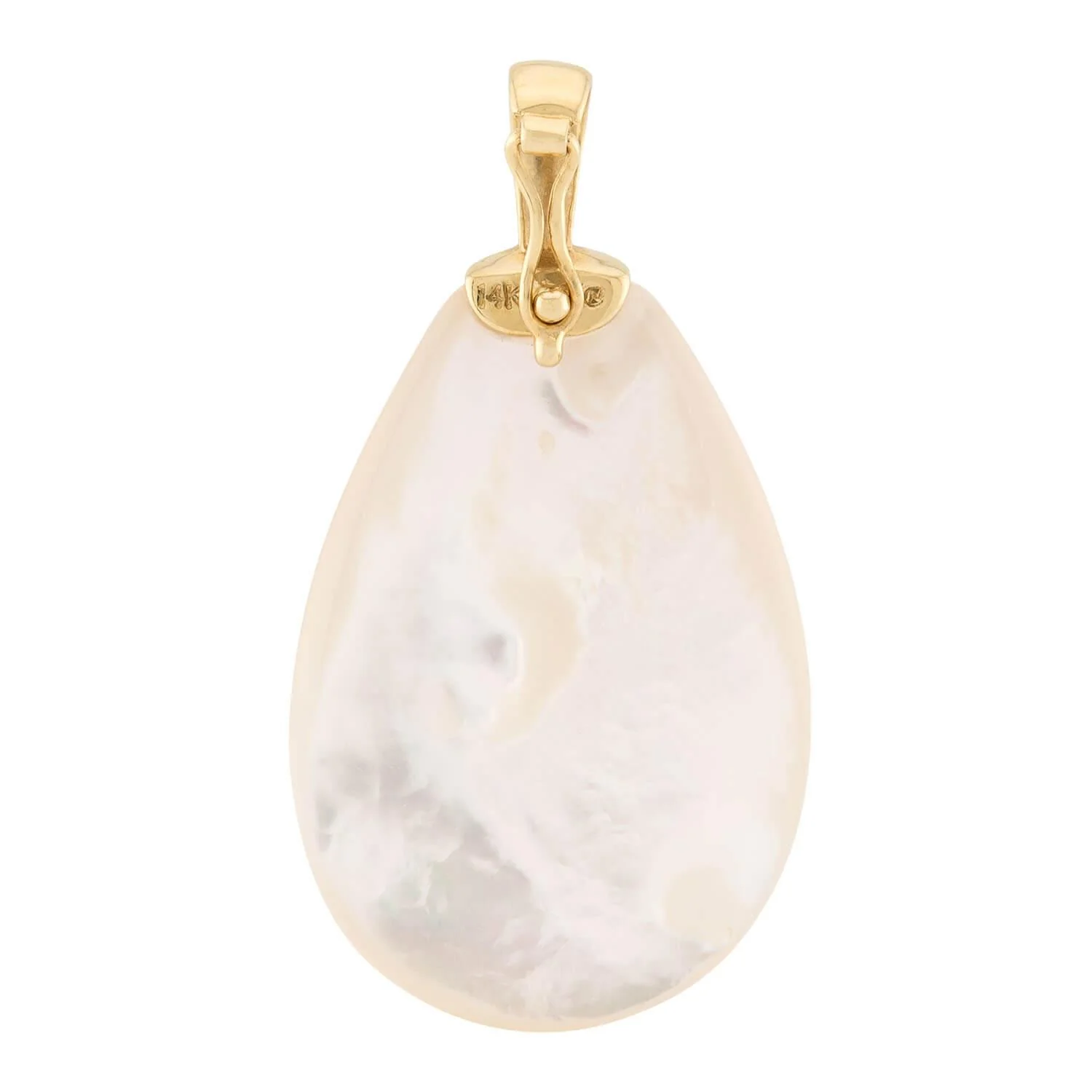 Estate 14k Mother of Pearl Pendant - Image 3