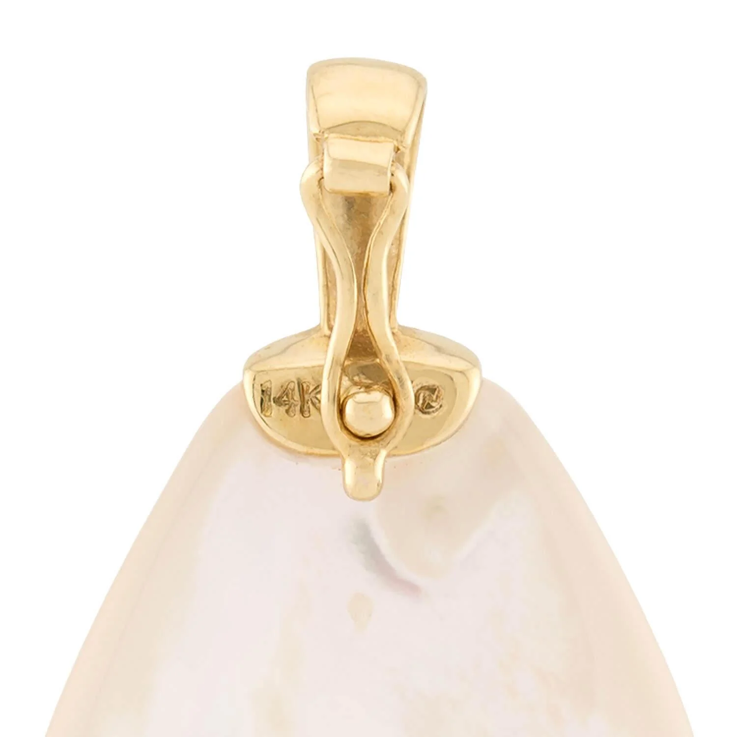 Estate 14k Mother of Pearl Pendant - Image 4