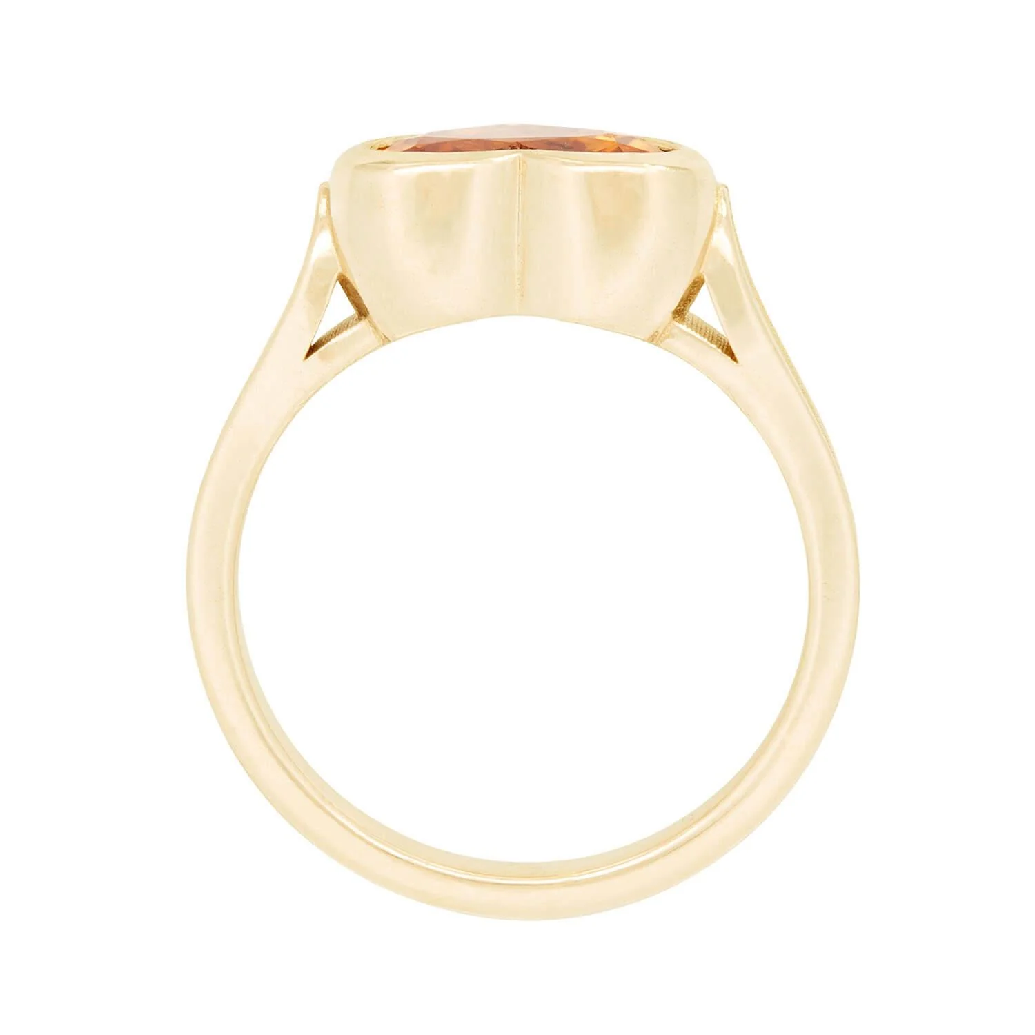 Estate 14k 2.25ct Ceylon No Heat Sapphire Heart Ring - Image 4
