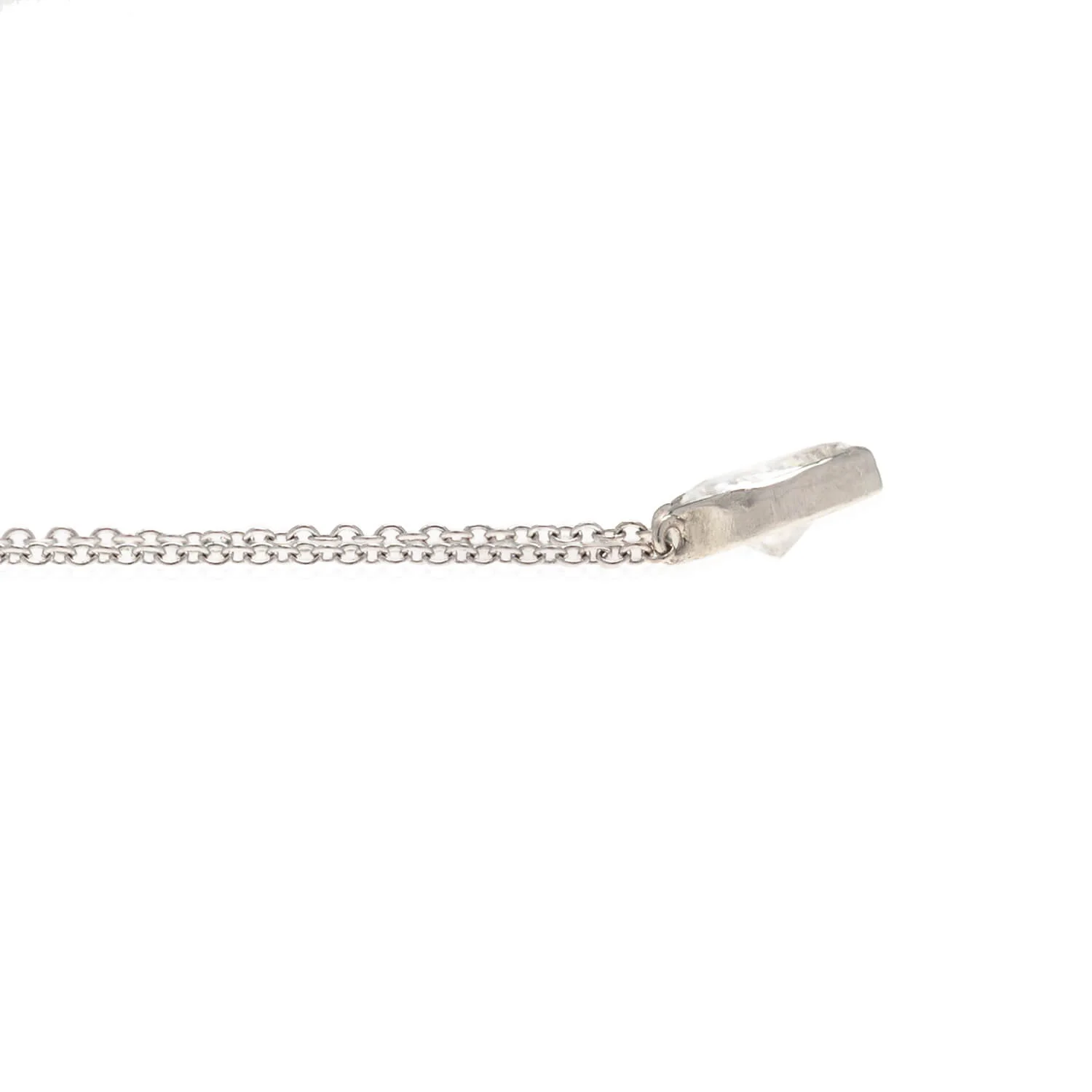 Estate 14kt Gold Heart-Shaped Diamond Pendant Necklace 1.05ctw - Image 3