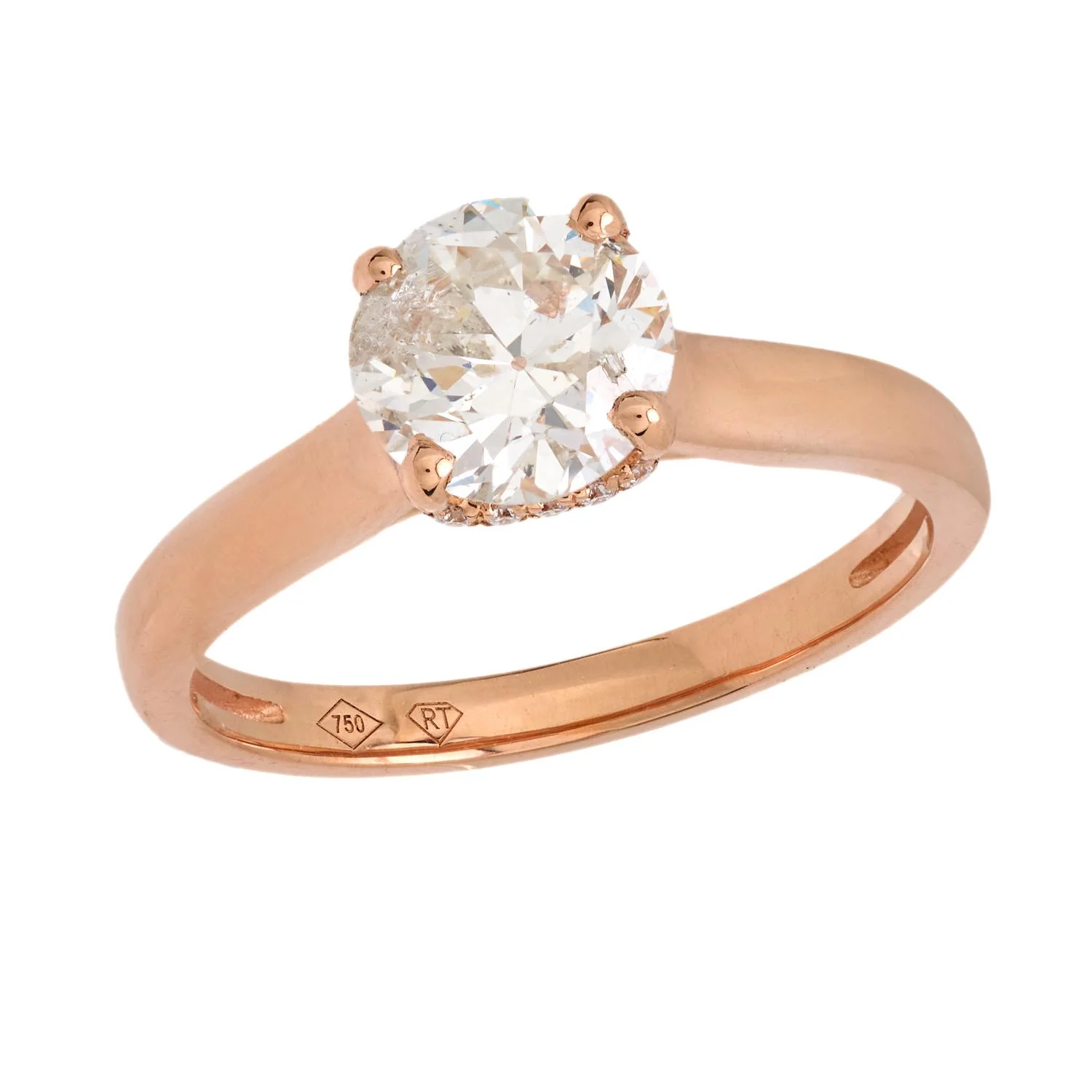 Estate 18k Diamond Engagement Ring 1.33ct