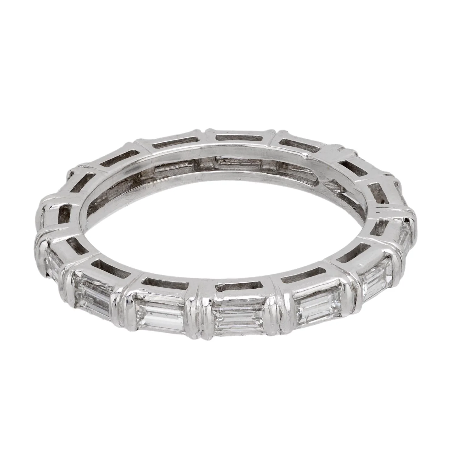 Estate 18k Diamond Eternity Band - Image 2