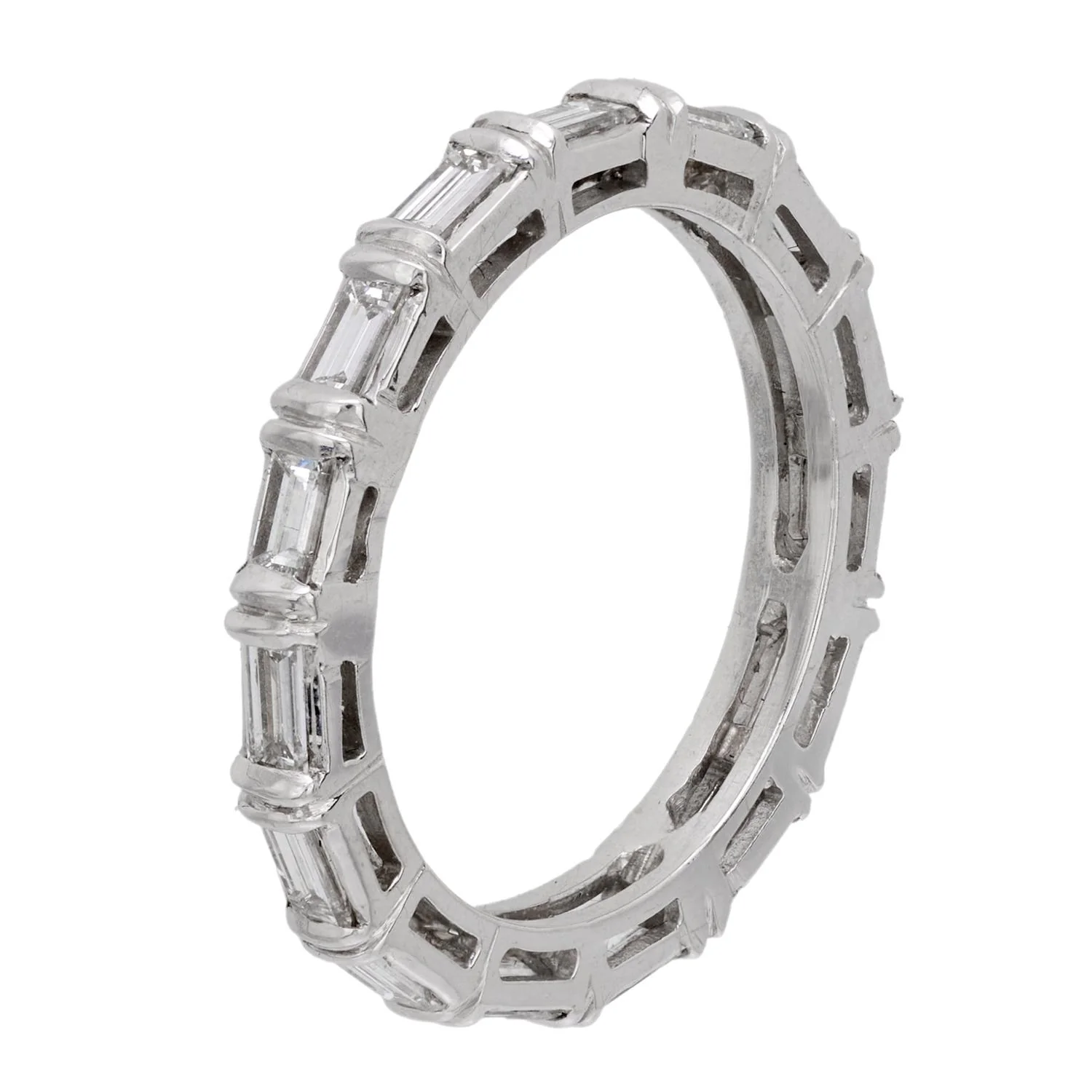 Estate 18k Diamond Eternity Band - Image 3