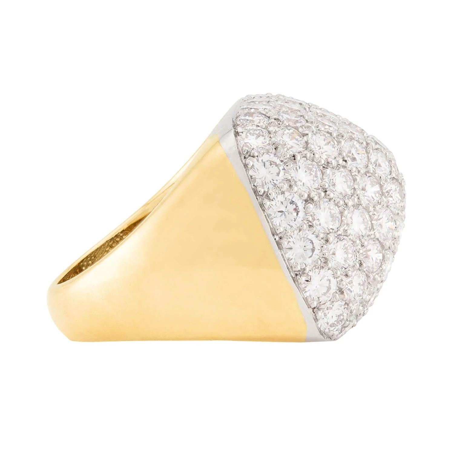 Estate 18k Diamond Pyramid Ring - Image 4