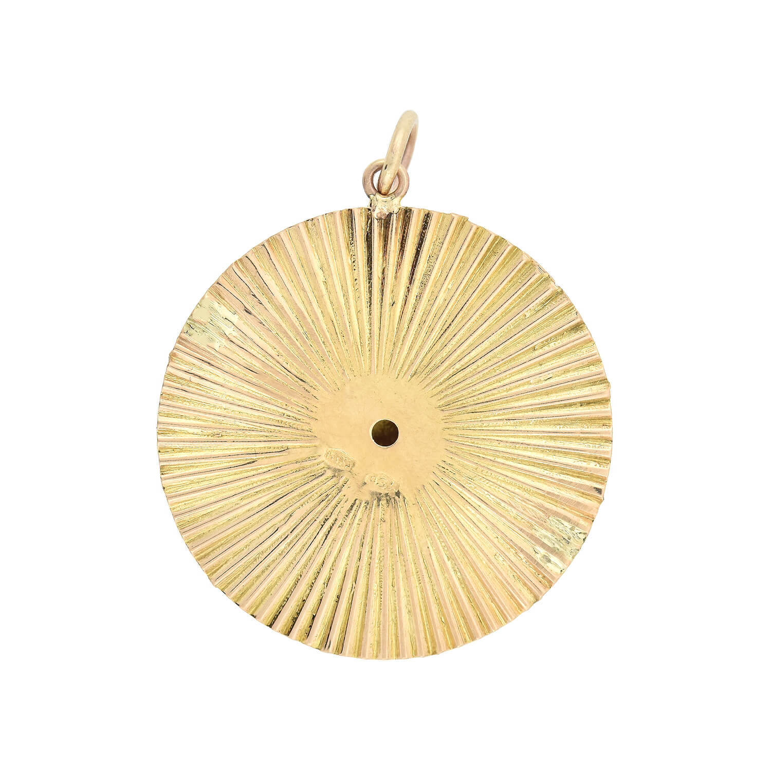 Estate 18kt "Fortuna, Goddess of Luck" Pendant - Image 5