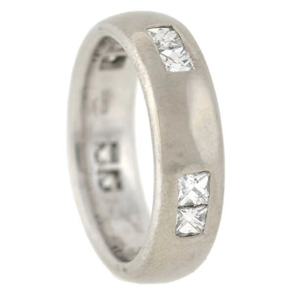 Estate 18kt French Cut Diamond Wide Band Ring 1.00ctw - Image 4