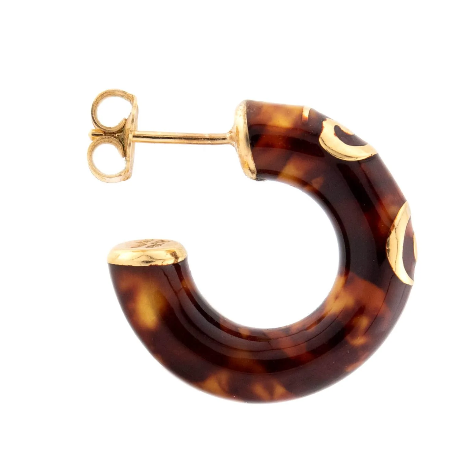 Estate Italian 18K/Sterling Silver Resin & Enamel Earring & Bracelet Set - Image 10