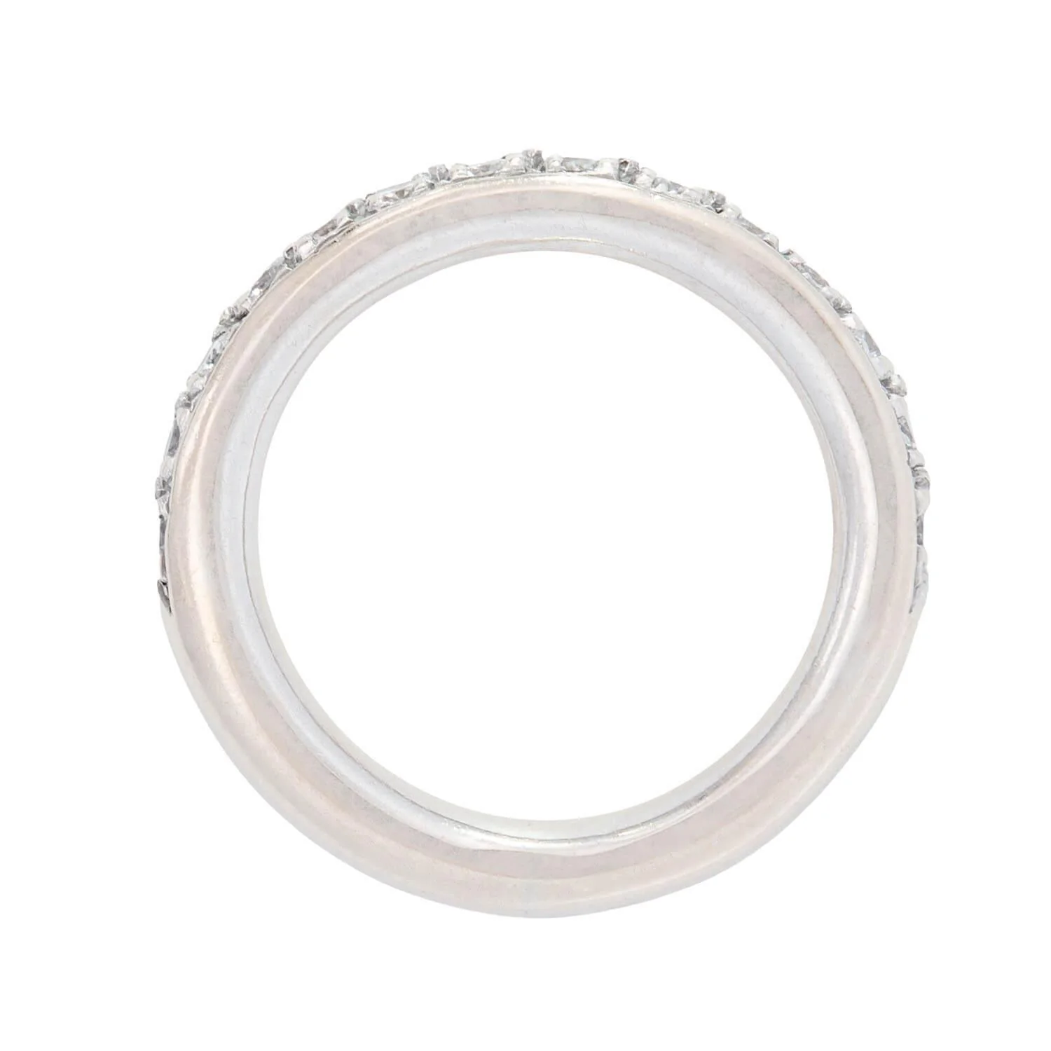 Estate Platinum Diamond Eternity Half Band - Image 4
