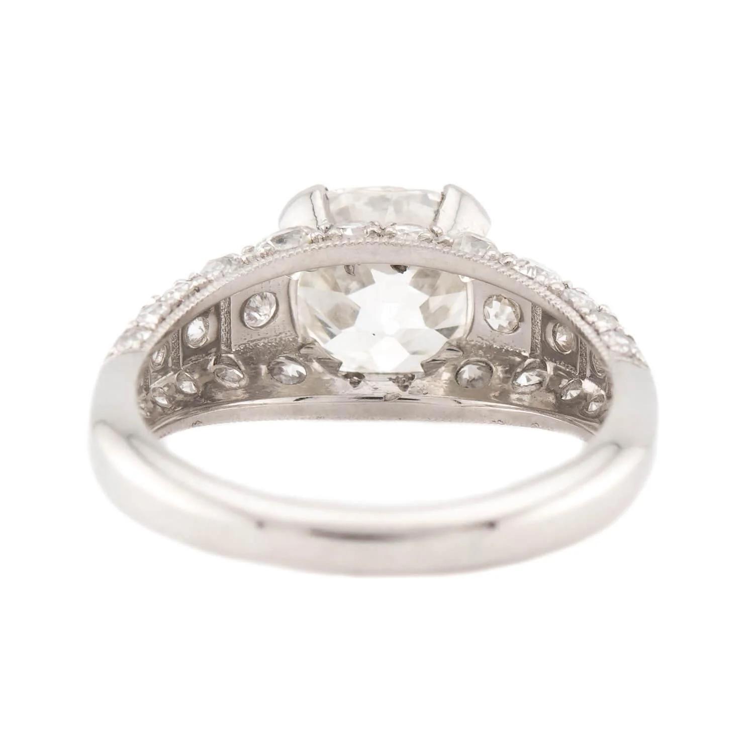 Estate Platinum GIA Diamond Engagement Ring 2.73ct - Image 5