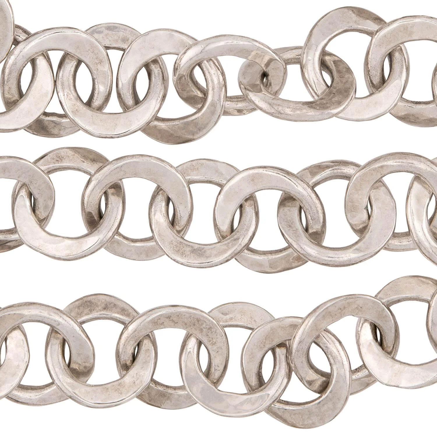 Estate Sterling Silver Link Necklace - Image 4