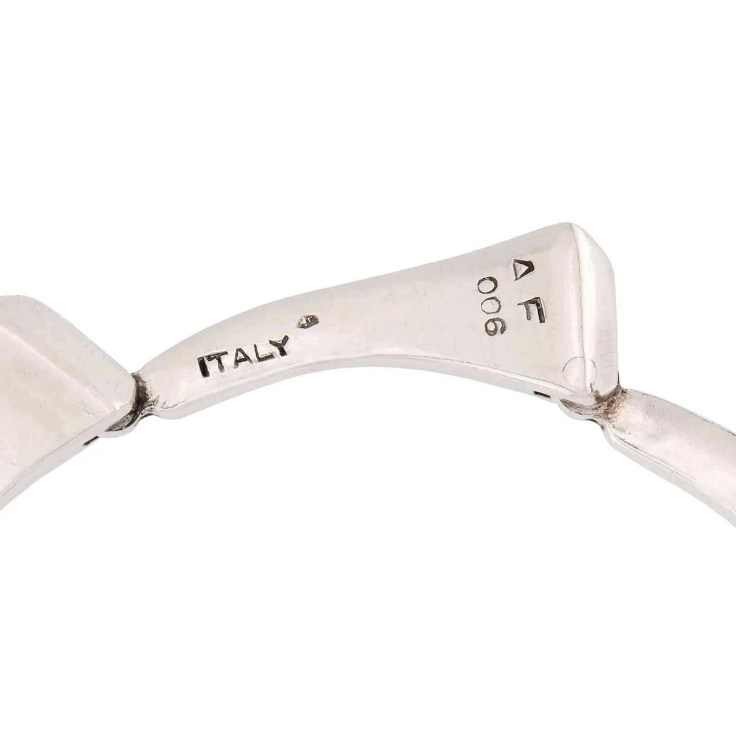 Estate Sterling Silver Nail Bracelet - Image 6