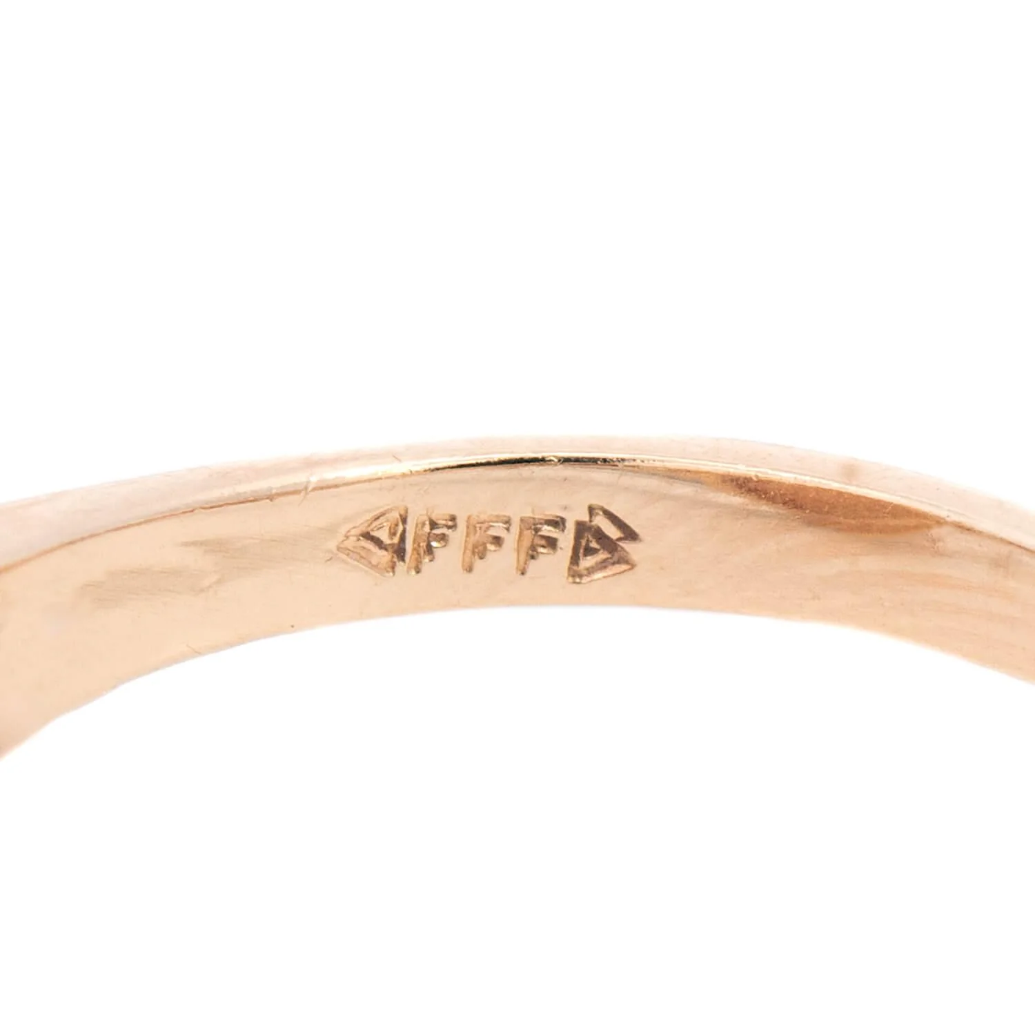 F & F FELGER Inc. Art Nouveau 14k Mixed Metal Opal Ring - Image 6