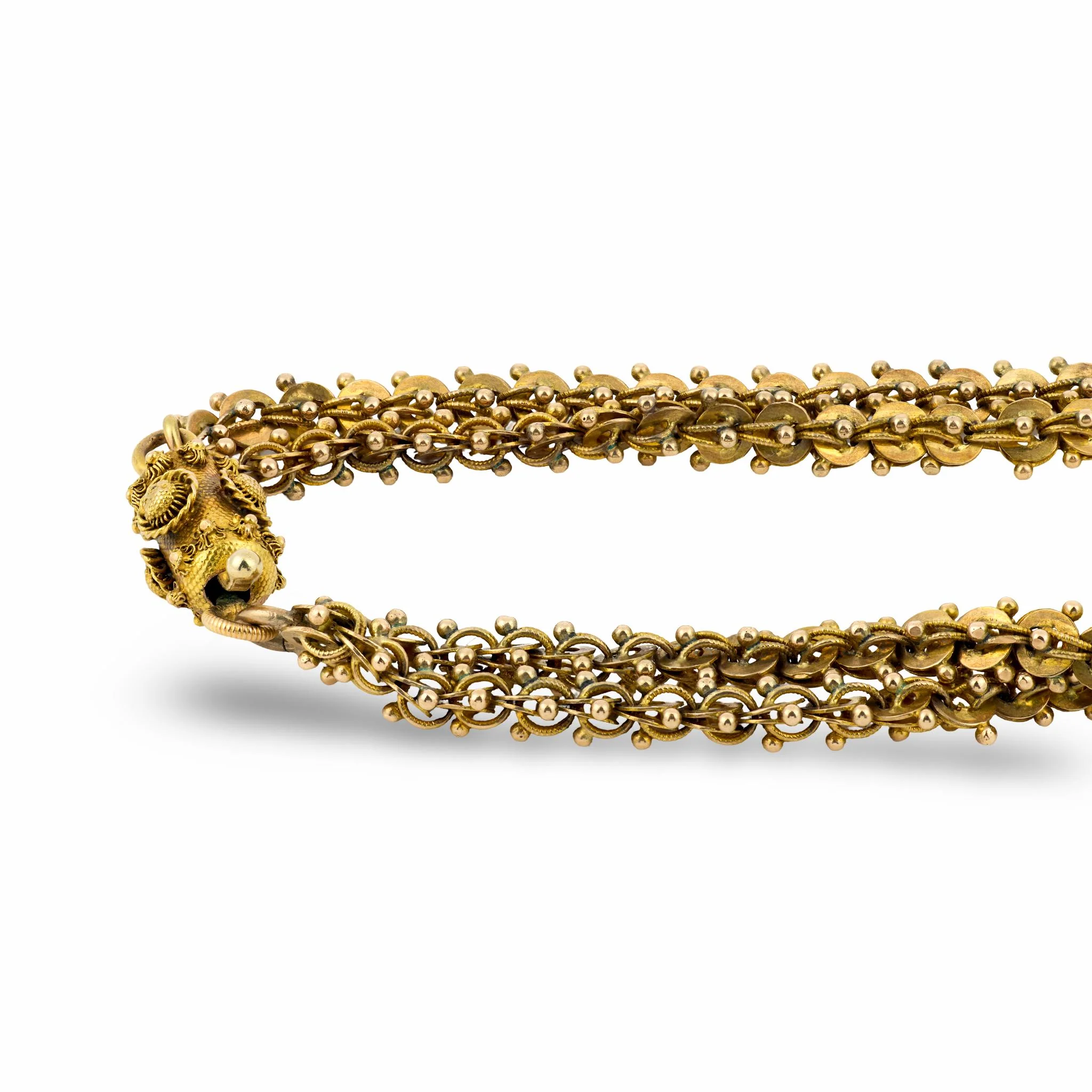 Georgian 18k Double-Strand Chain Necklace 19" - Image 5