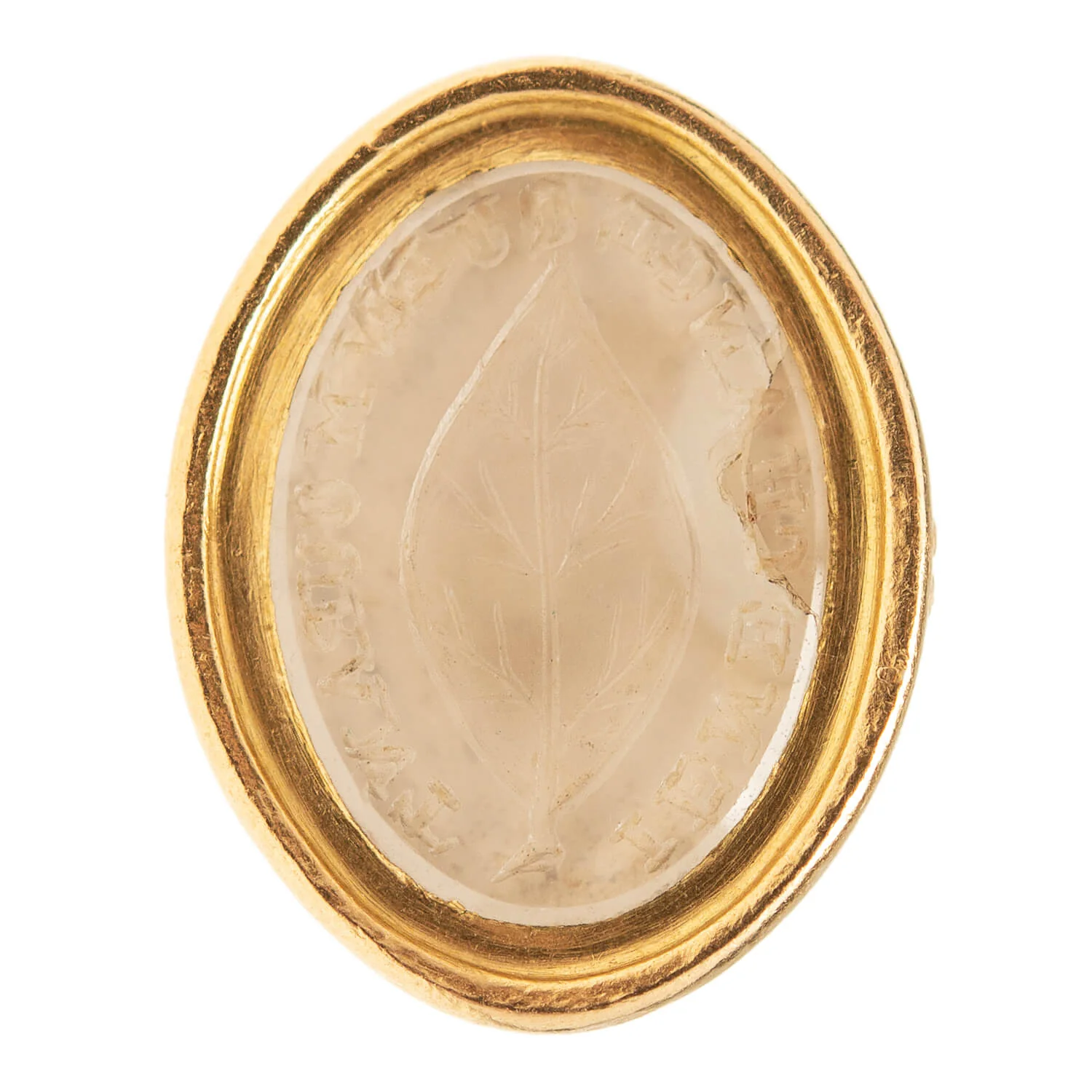 Georgian Petite 18k Quartz Urn Fob/Charm with Victorian 9k Snake Chain - Image 5