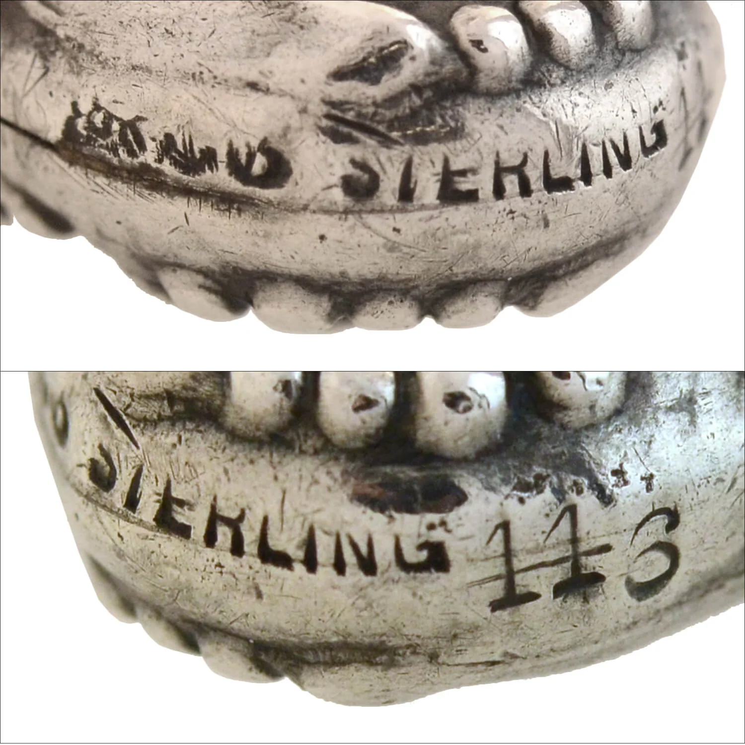 GORHAM Victorian Large Sterling Repousse Perfume Bottle - Image 5