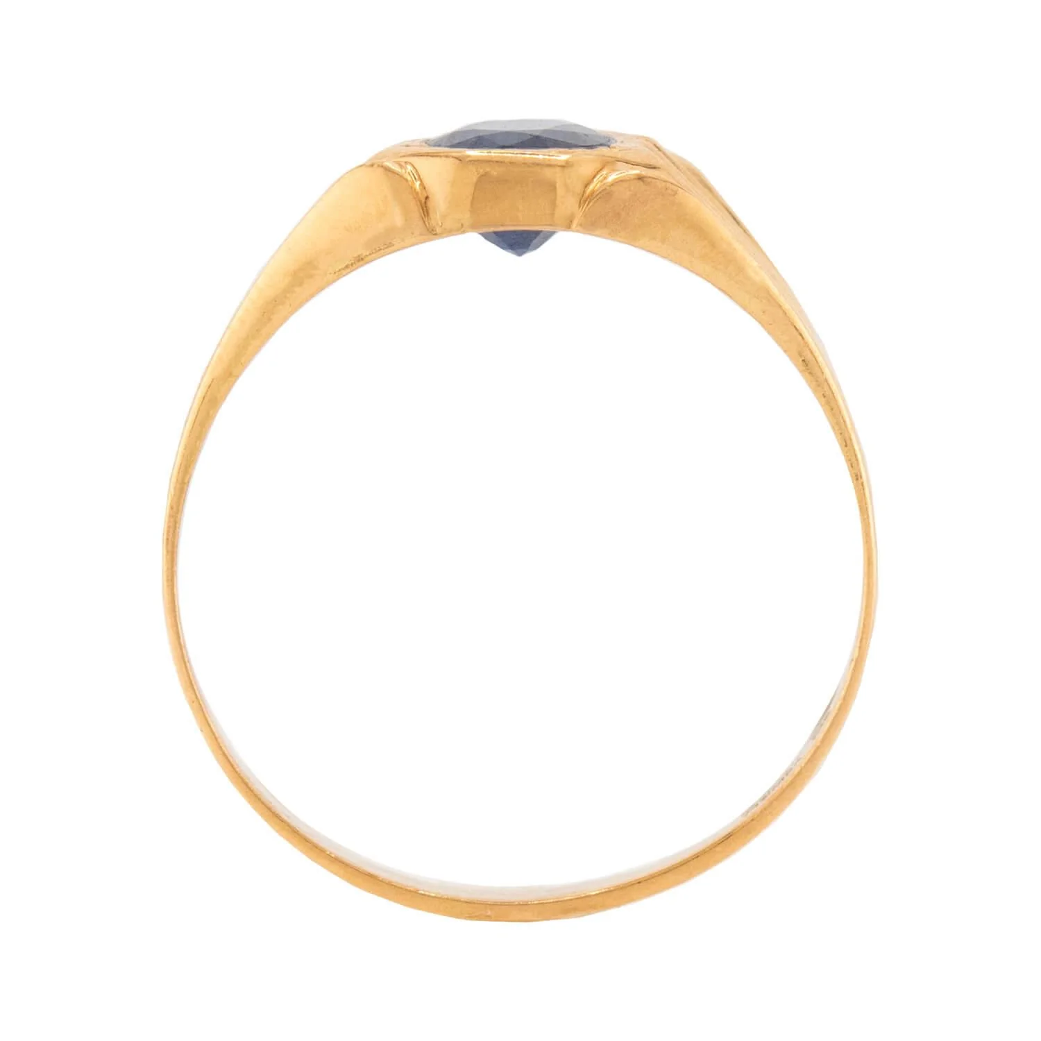 GRT JEWELS Estate Indian 22k Sapphire Ring - Image 4