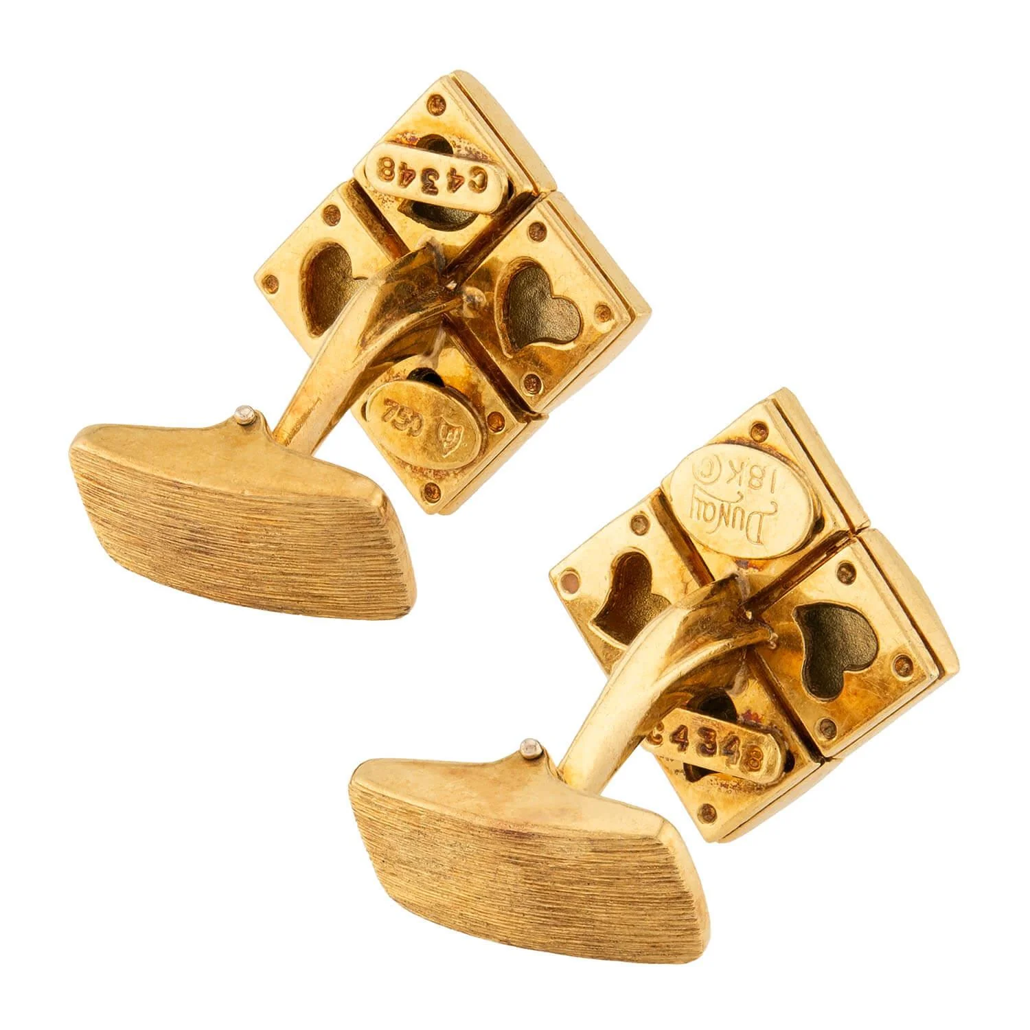 HENRY DUNAY Vintage 18k Cufflinks - Image 3