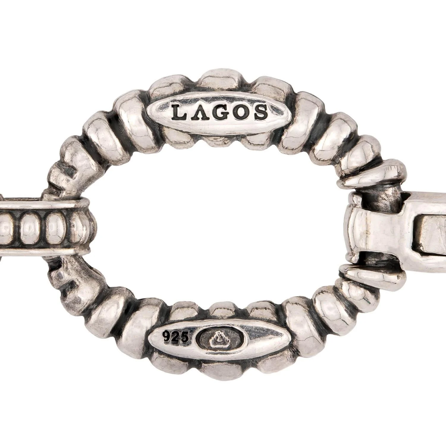 LAGOS Estate Sterling Silver Oval-Link Necklace - Image 5