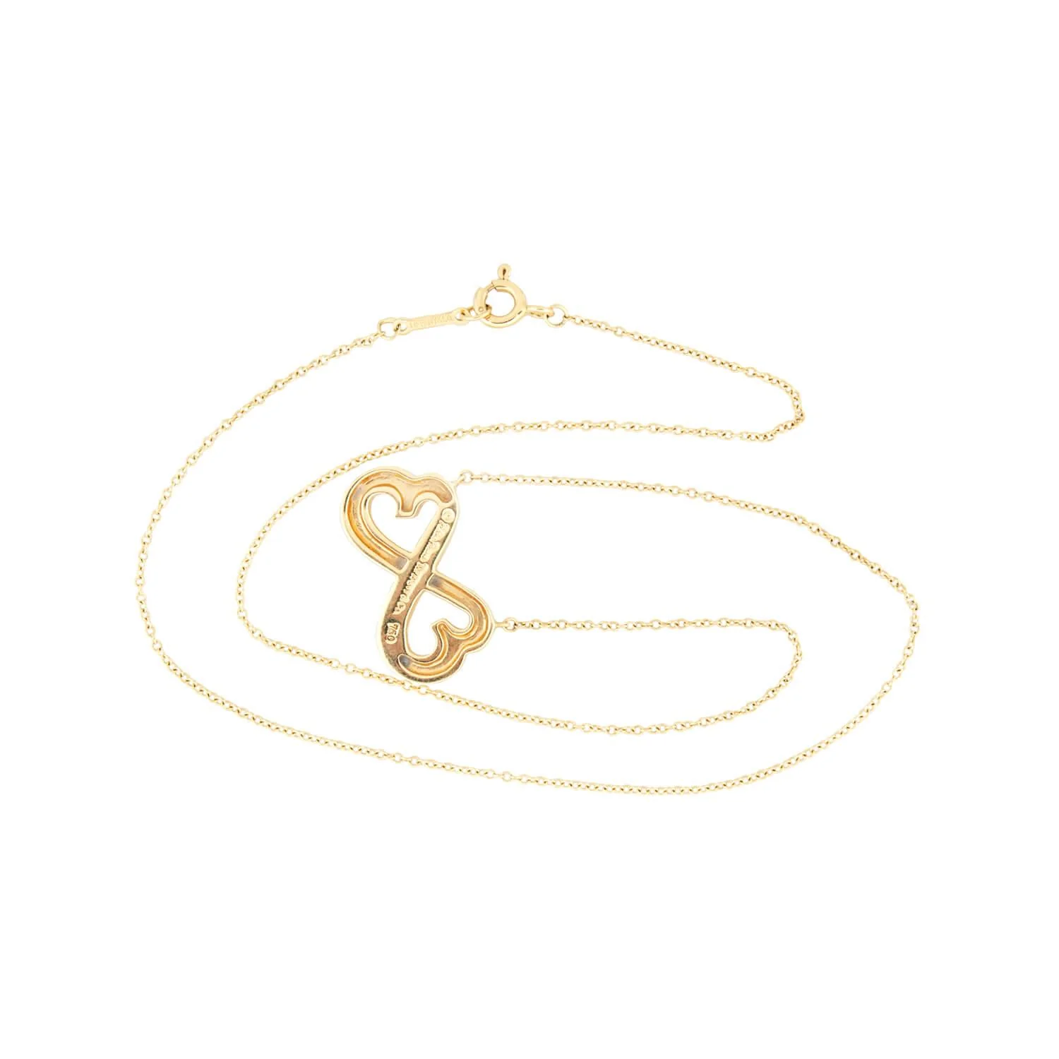 PALOMA PICASSO FOR TIFFANY & CO. Estate 18k Interlocking Hearts Necklace - Image 4
