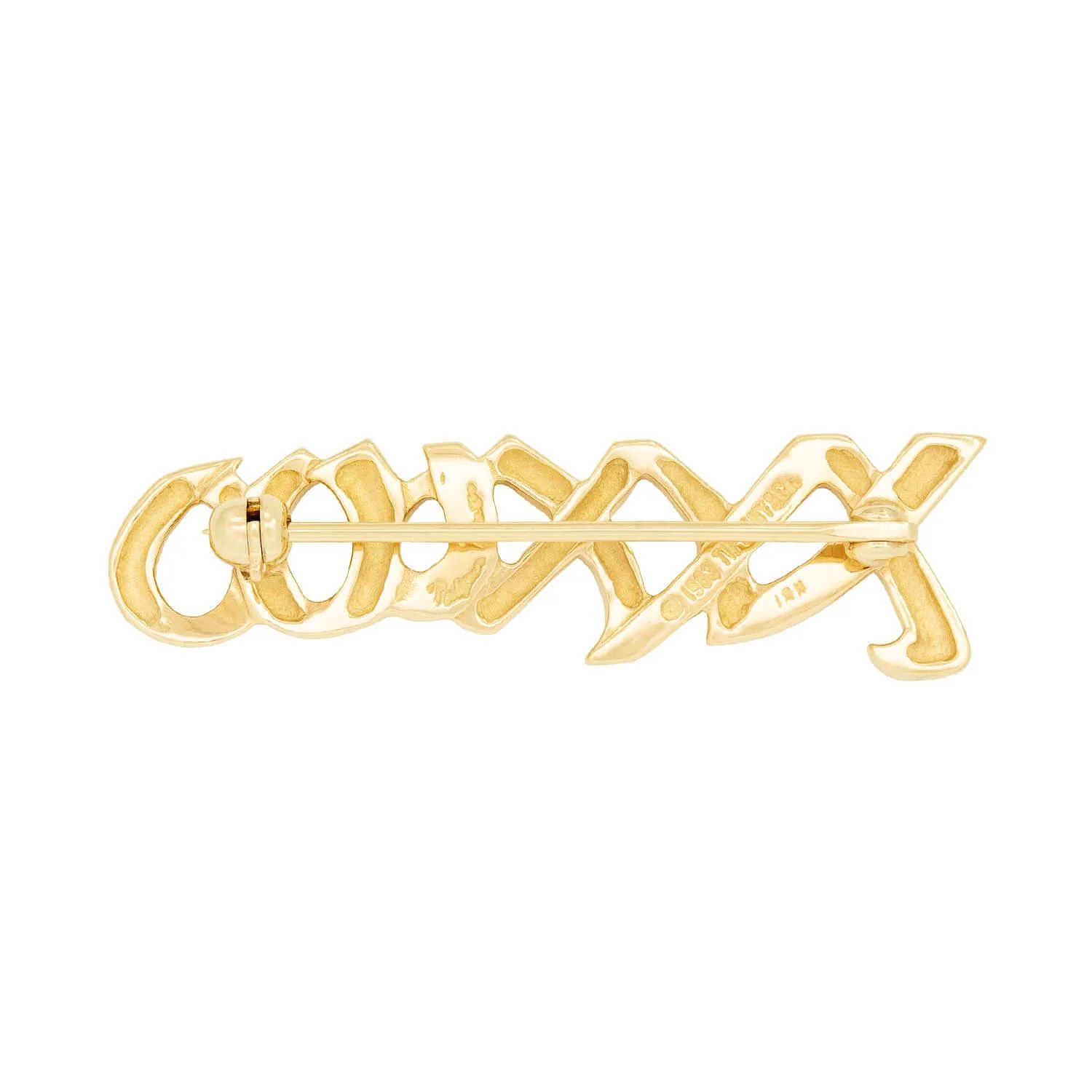 PALOMA PICASSO for TIFFANY & Co. Vintage 18k "XXXOOO" Pin - Image 3