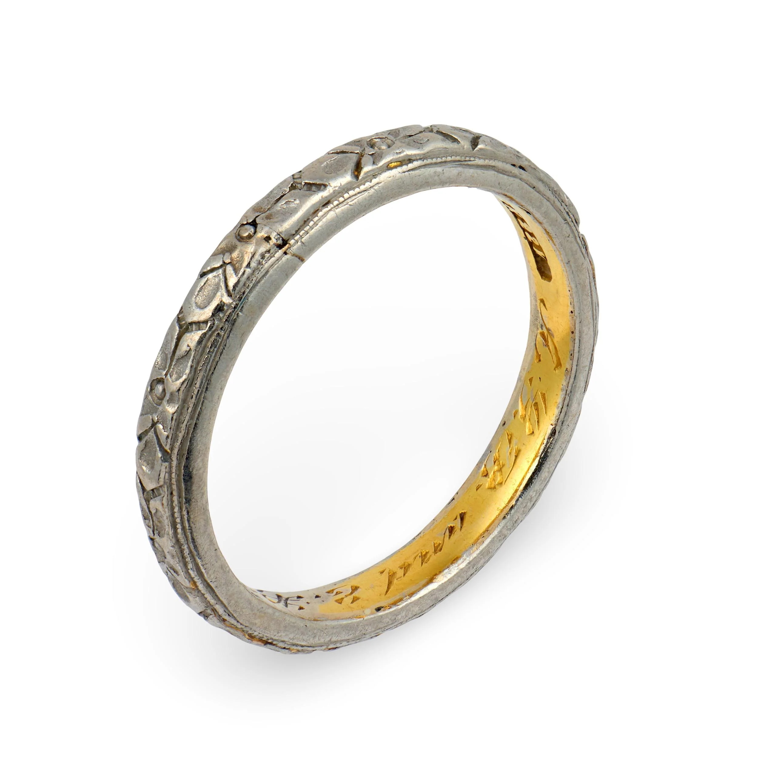 PEACOCK Edwardian 22k/Platinum Band - Image 2