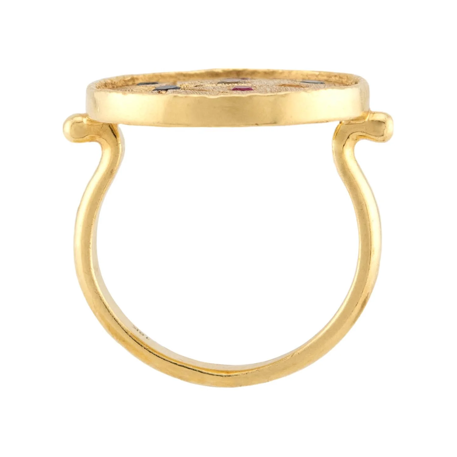 PENNY PREVILLE Estate 18k Sapphire "Galaxy Duster" Ring - Image 4
