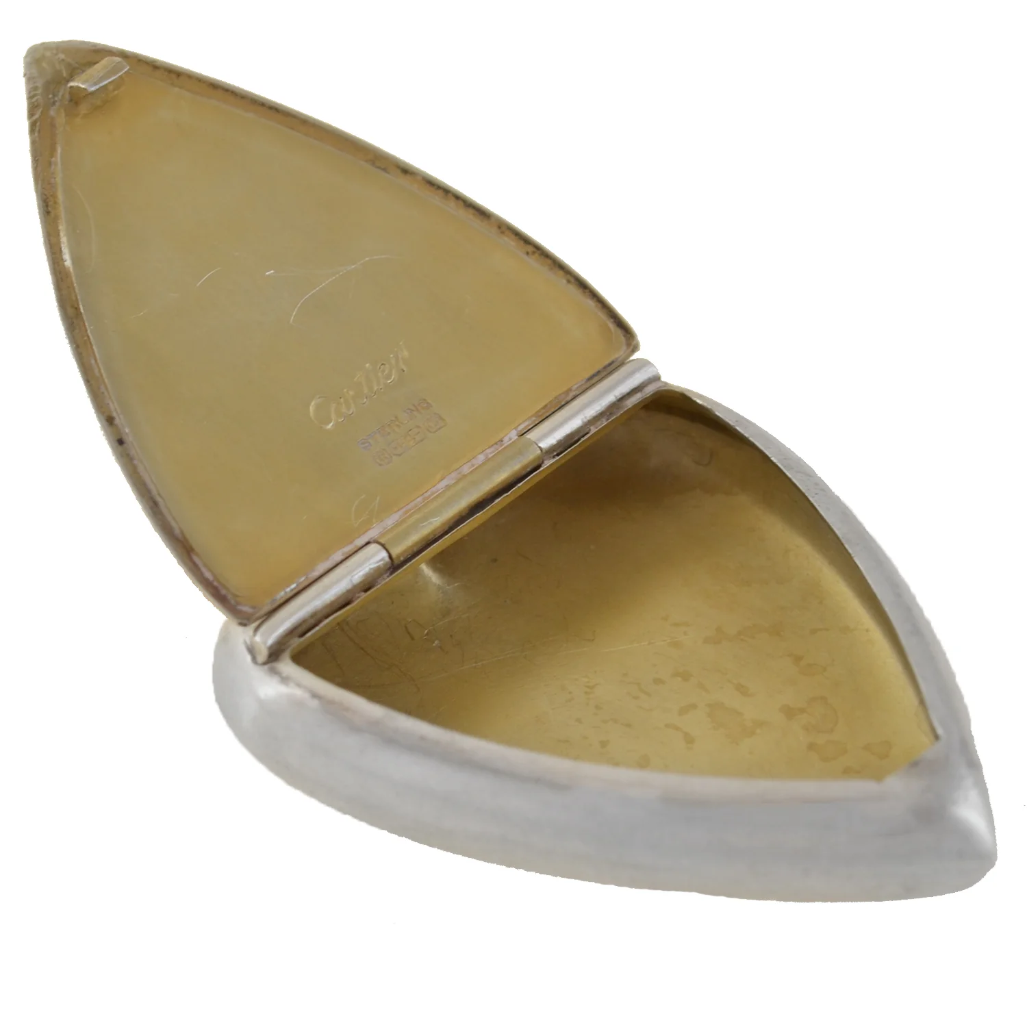 R. BLACKINTON & CO for CARTIER Victorian Sterling Heart Trinket Box - Image 2